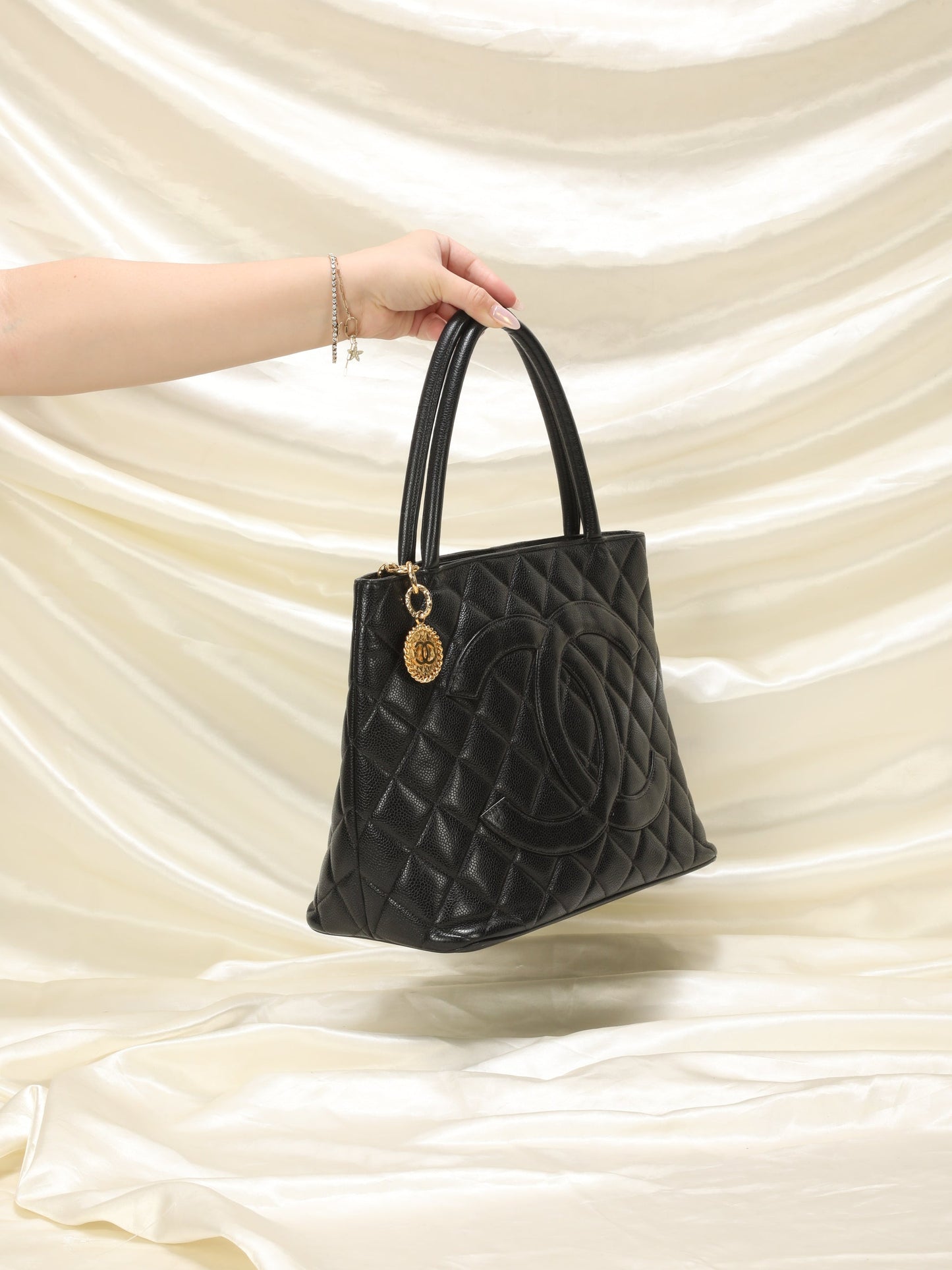 Chanel Medallion Caviar Tote