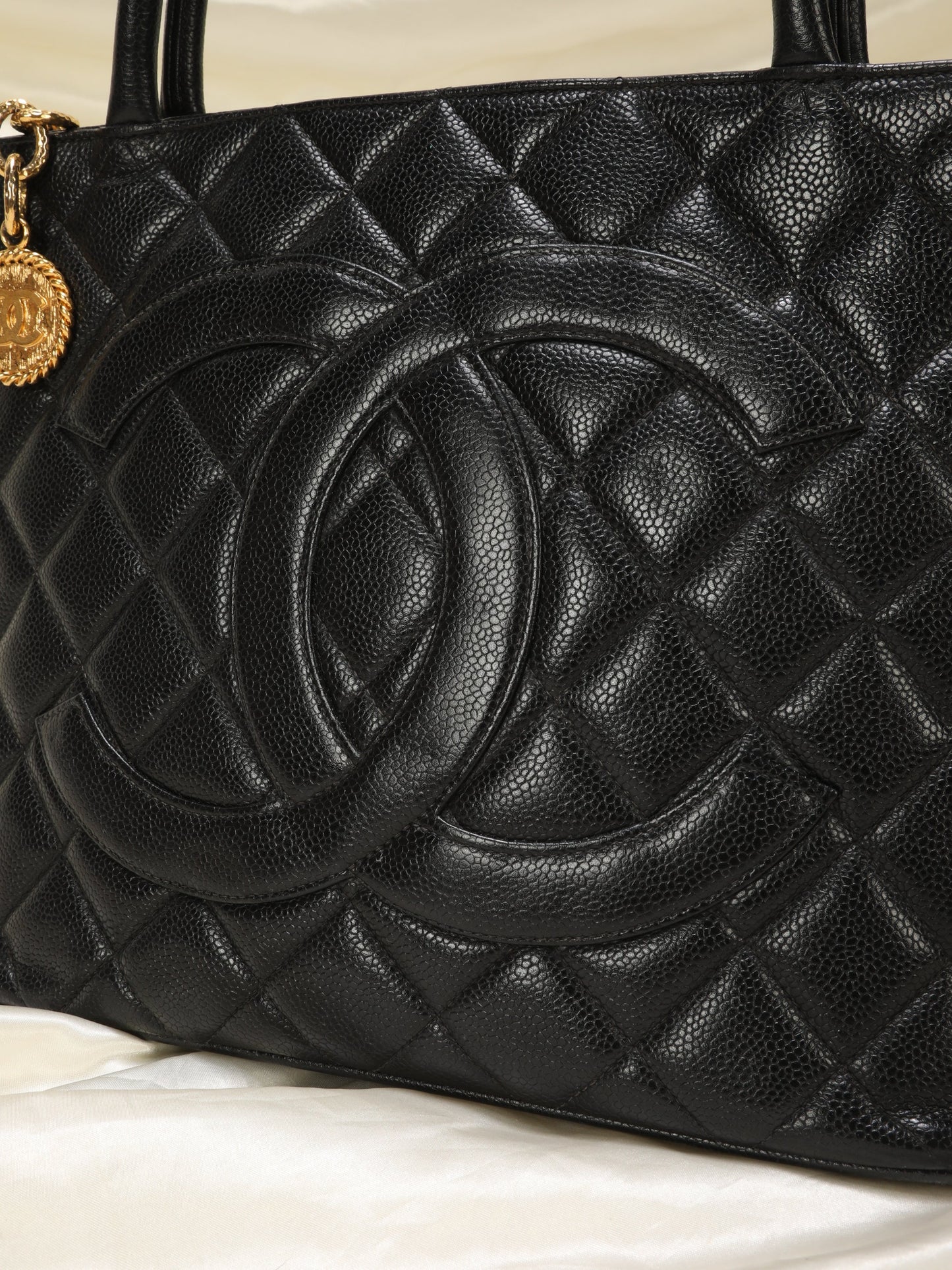 Chanel Medallion Caviar Tote