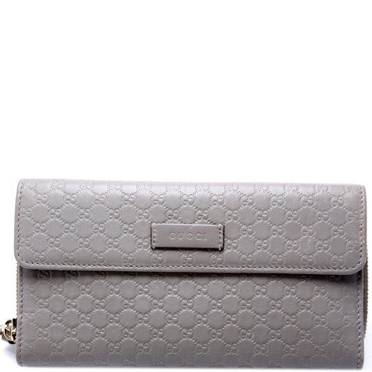 Micro Guccissima Long Wallet