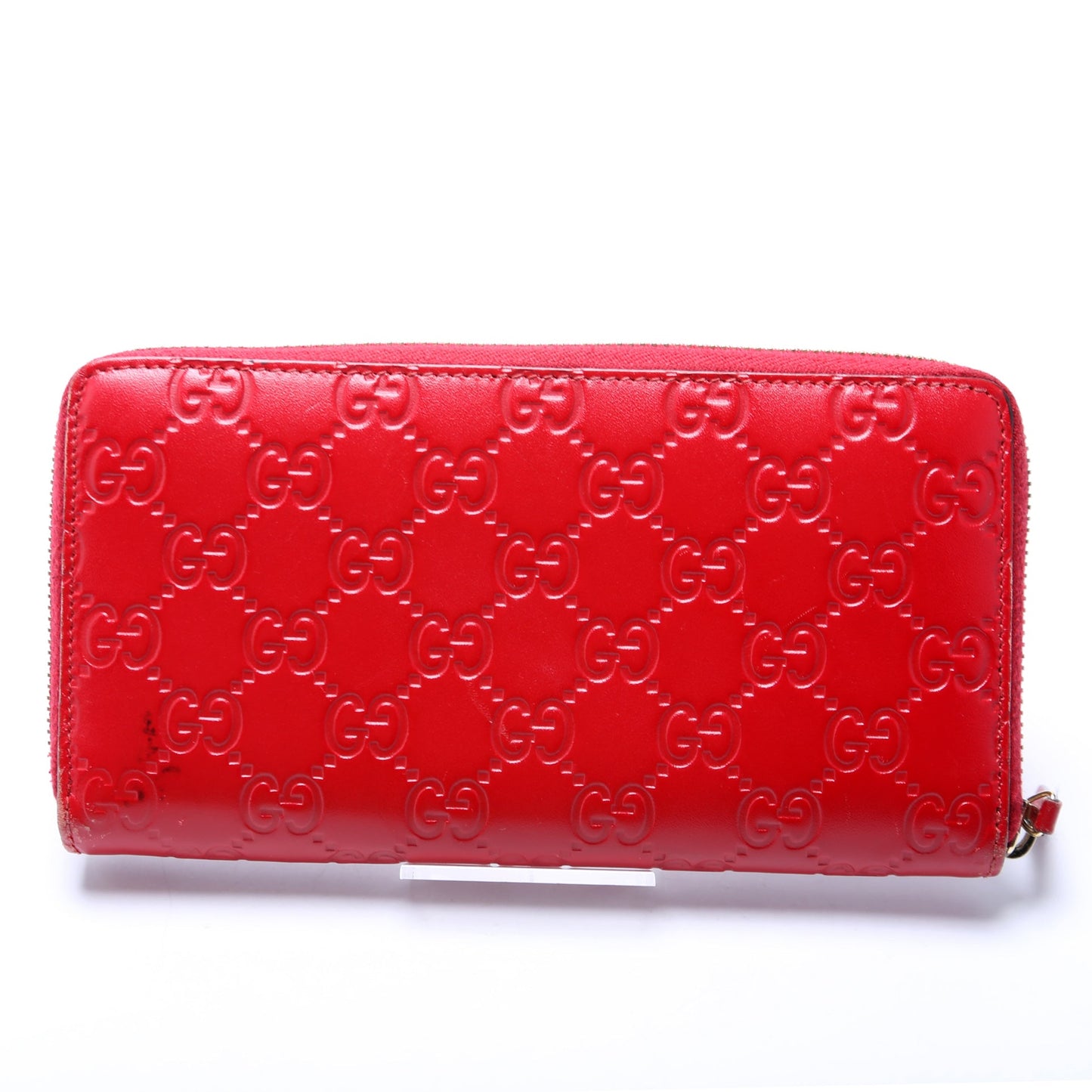 Bow Zip Around Wallet Guccissima