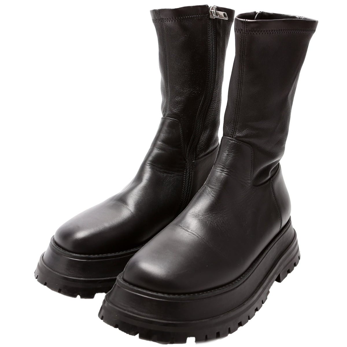 Moto Mid Leather Boots Size 38