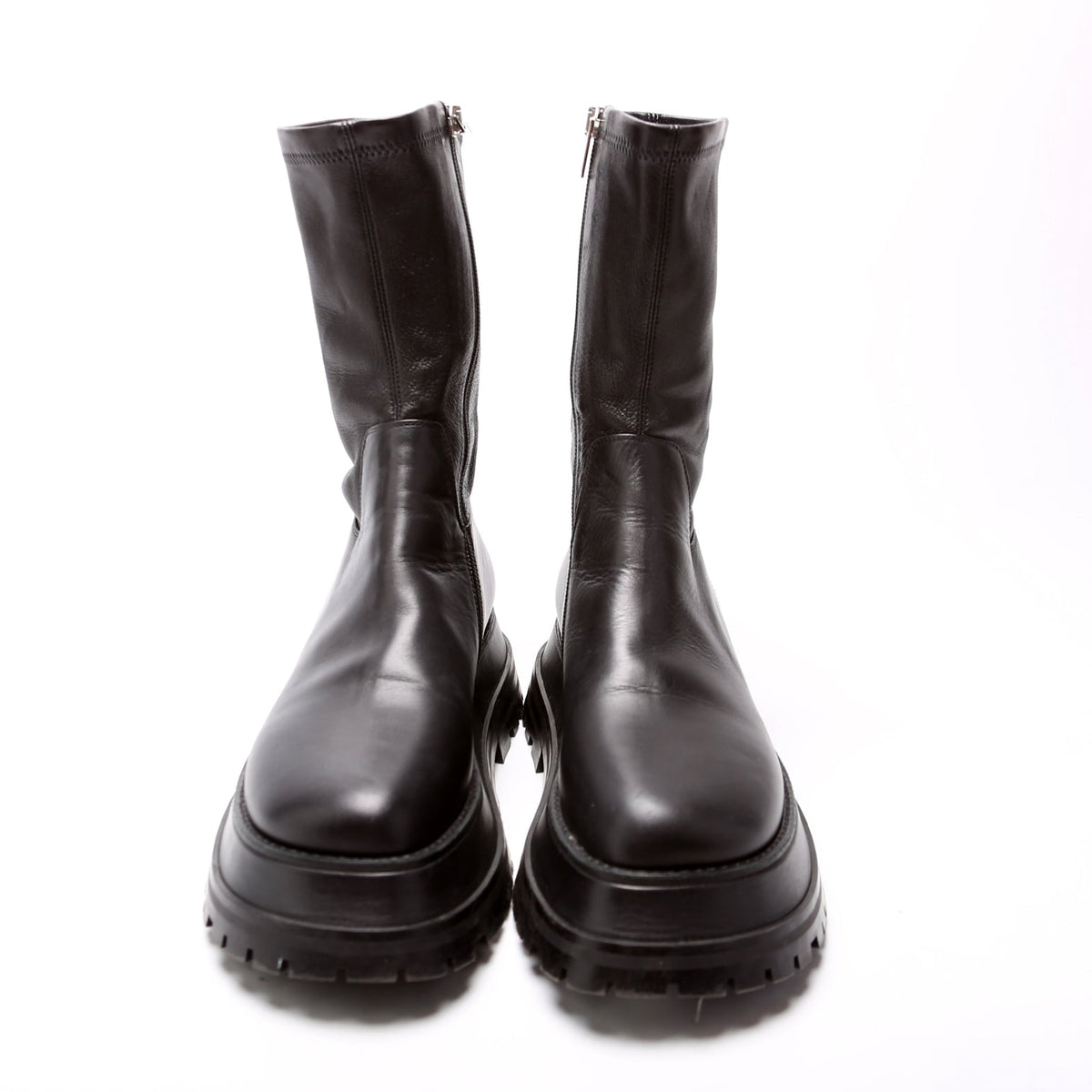 Moto Mid Leather Boots Size 38