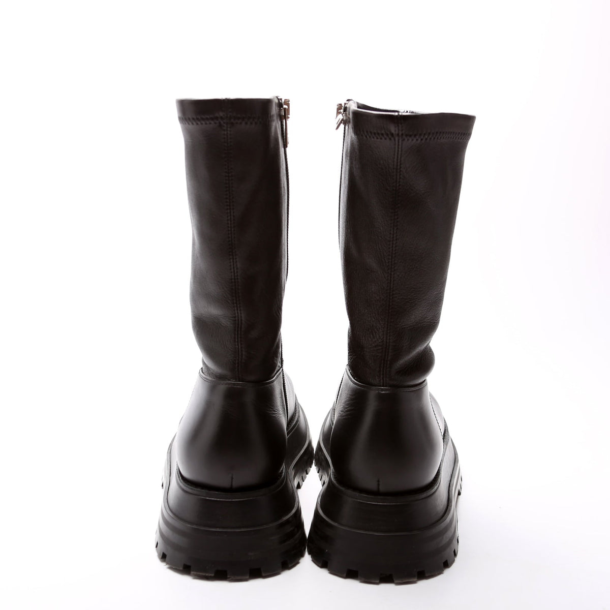 Moto Mid Leather Boots Size 38