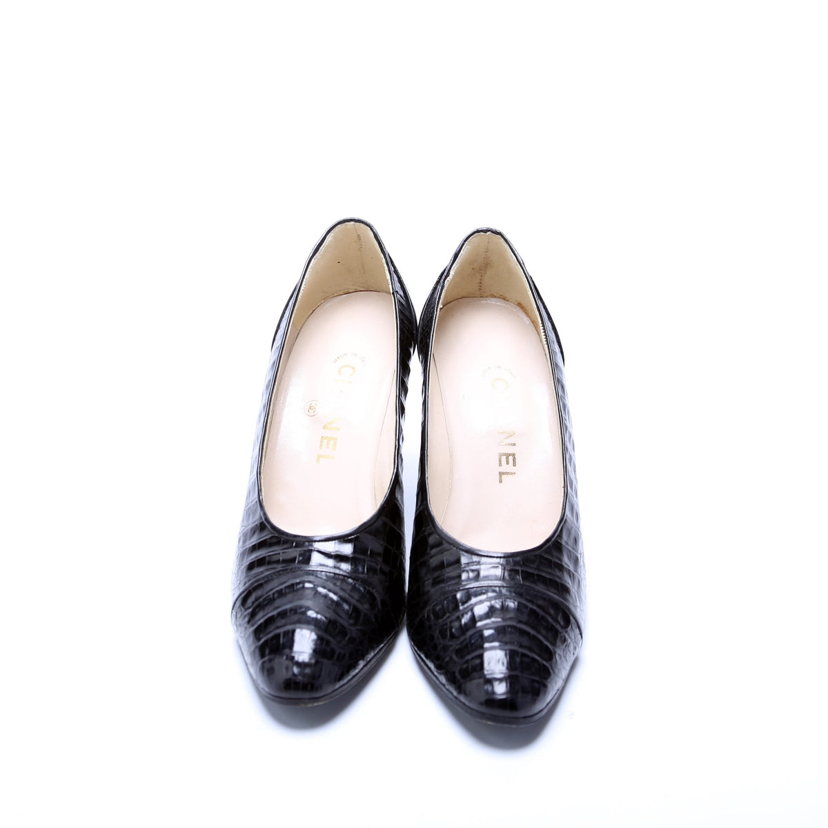 Pointed Toe Python Pumps Size 37.5
