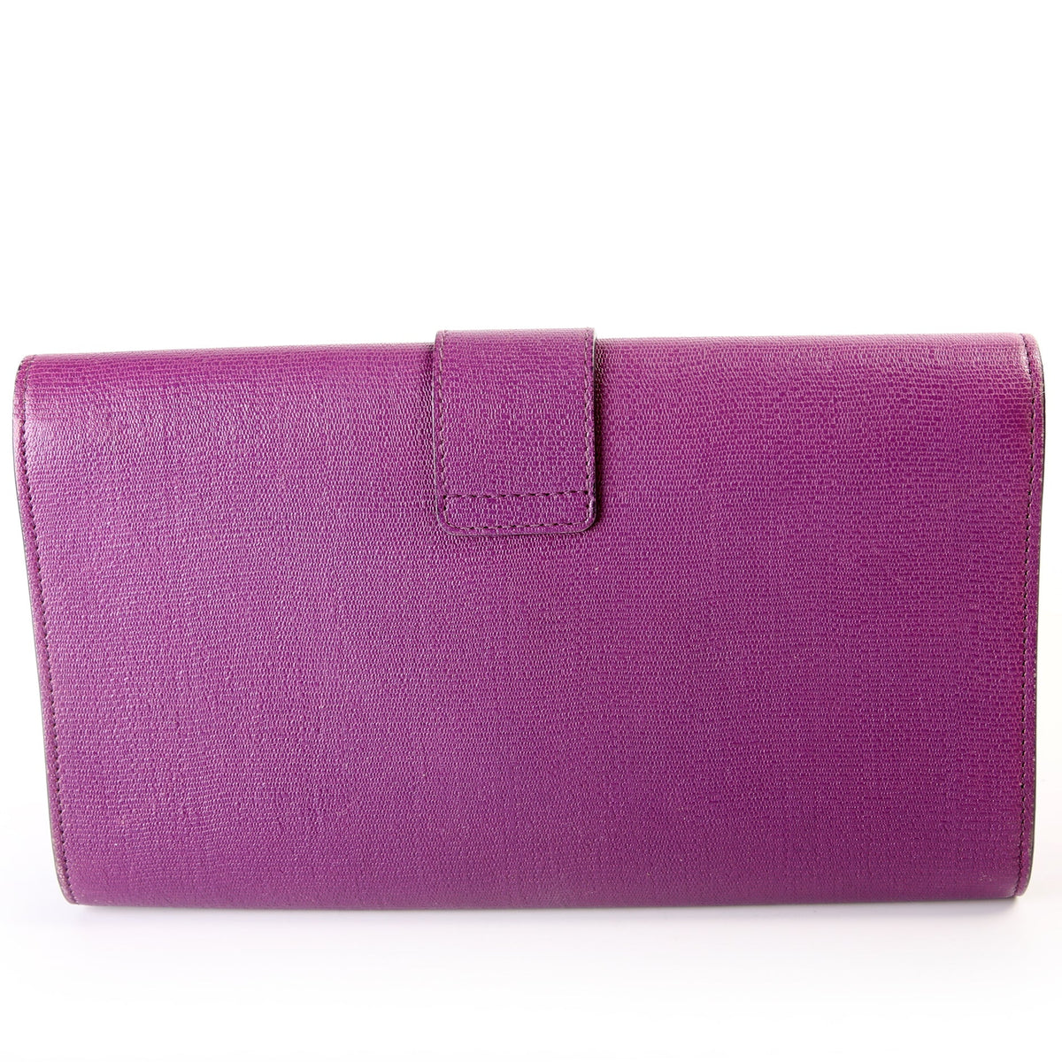 Classic Y Ligne Clutch Textured Leather