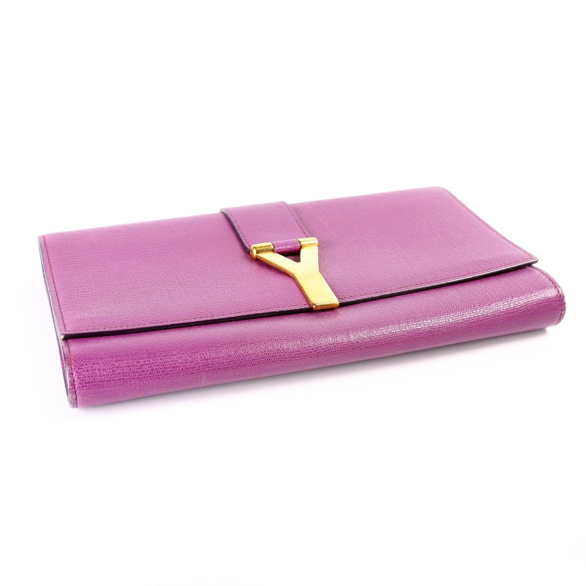 Classic Y Ligne Clutch Textured Leather