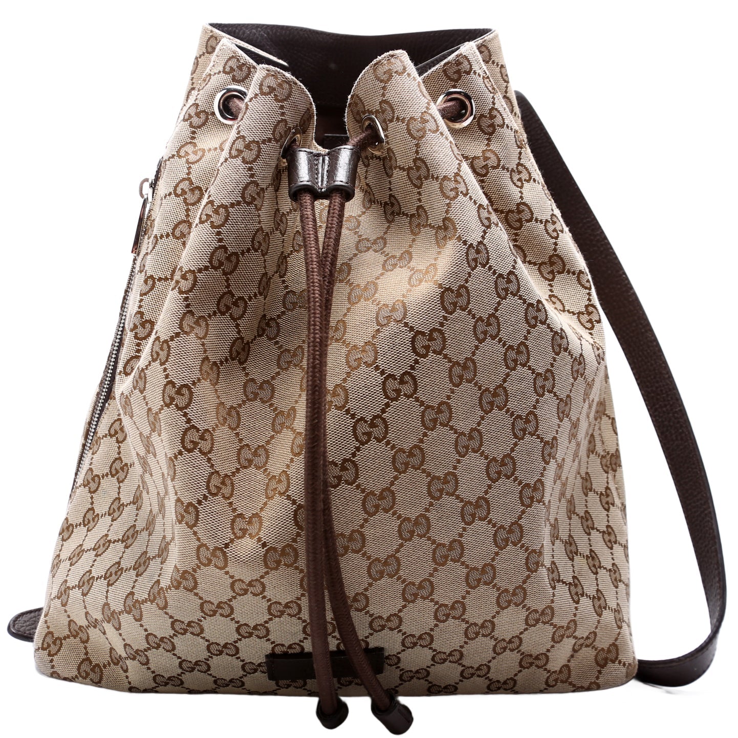 GG Canvas Drawstring Backpack