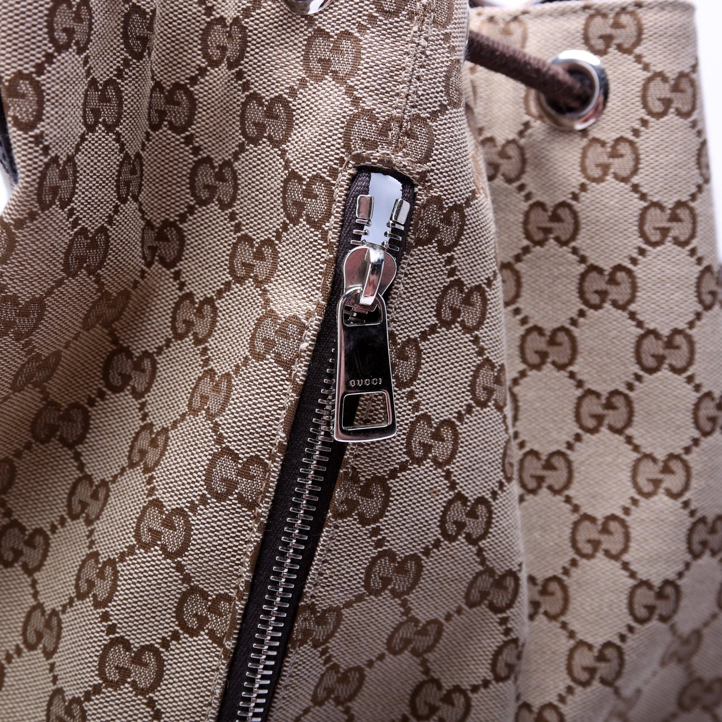 GG Canvas Drawstring Backpack