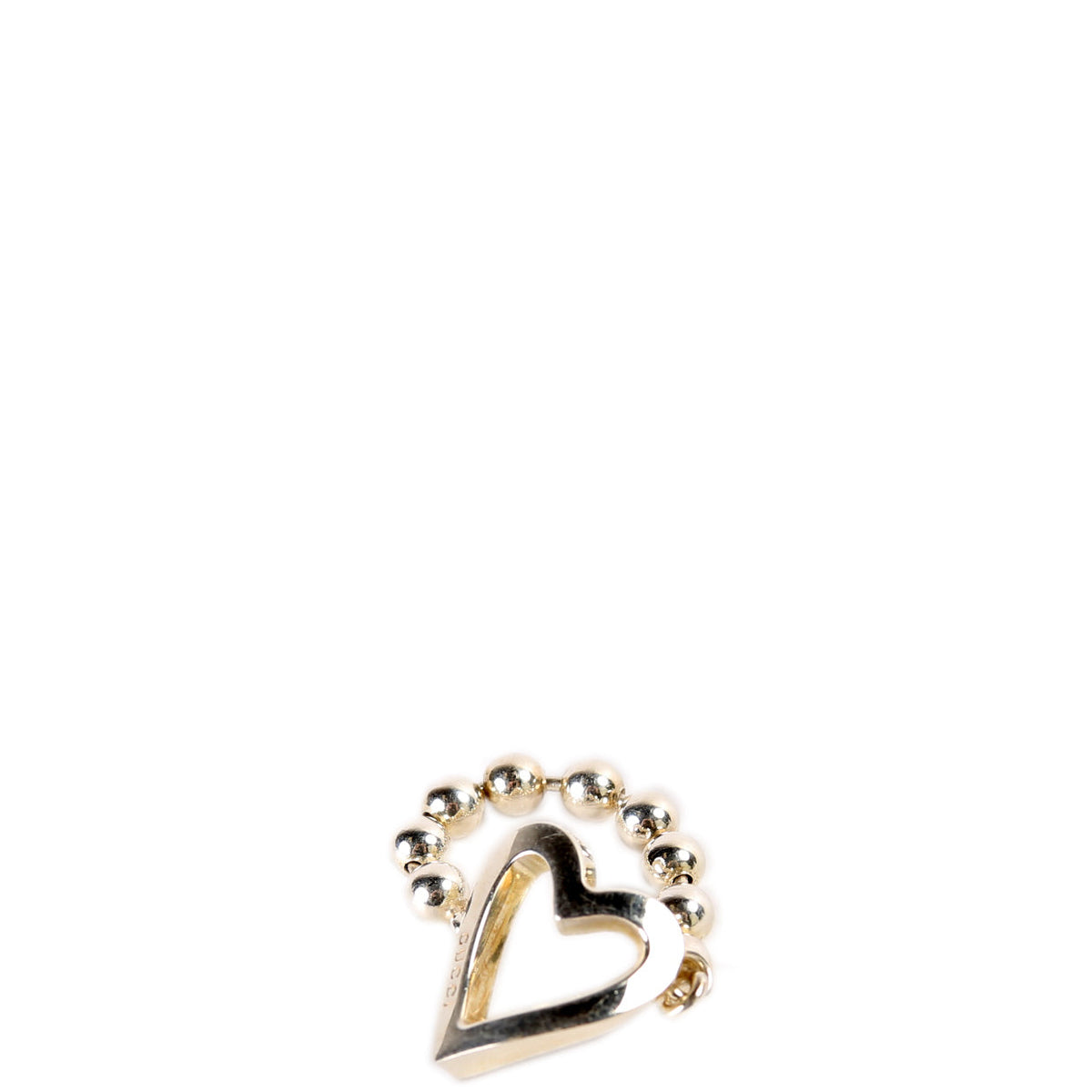 Heart Beaded Chain  Size  Ring