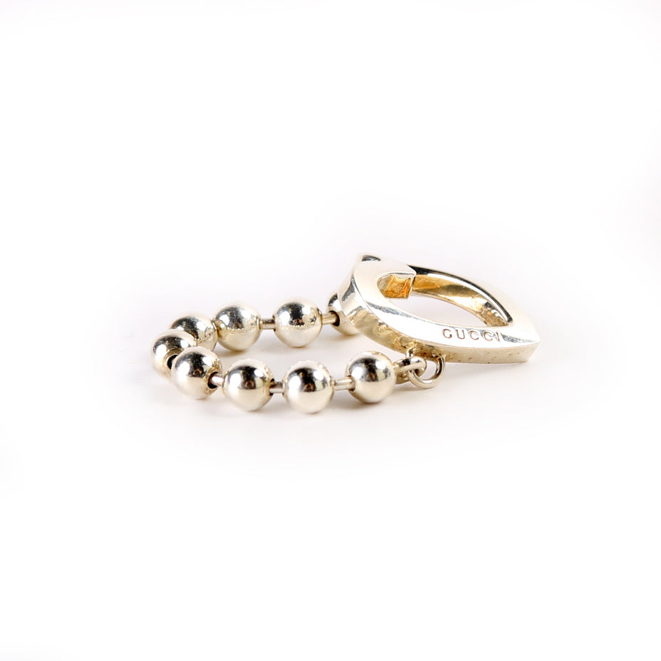 Heart Beaded Chain  Size  Ring