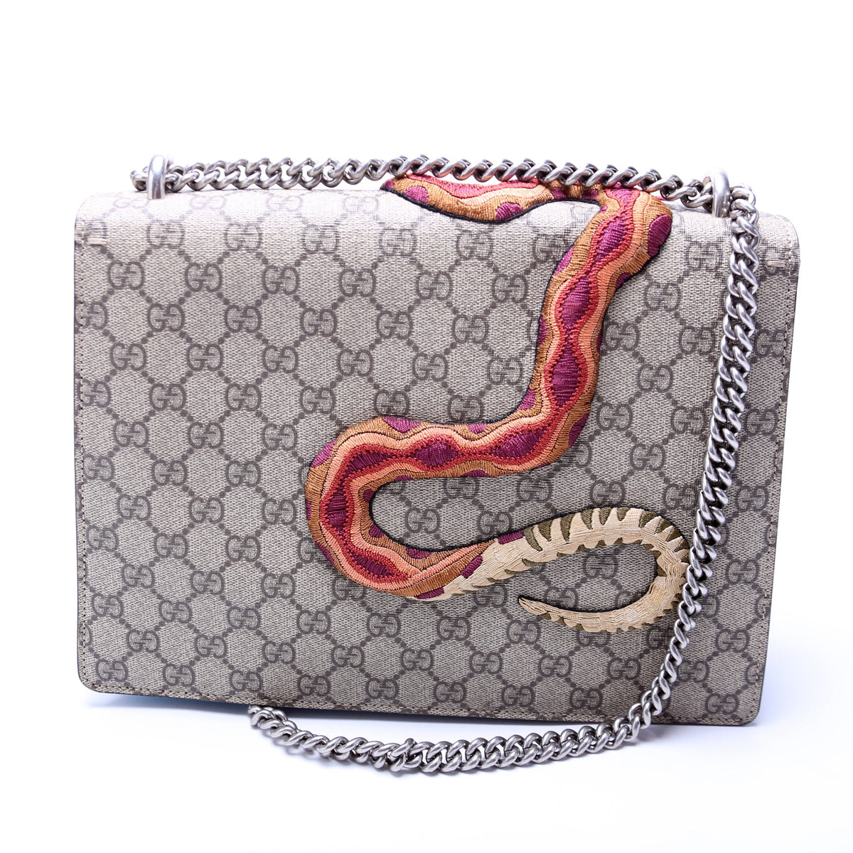 Dionysus Bee Snake Embossed Shoulder Medium