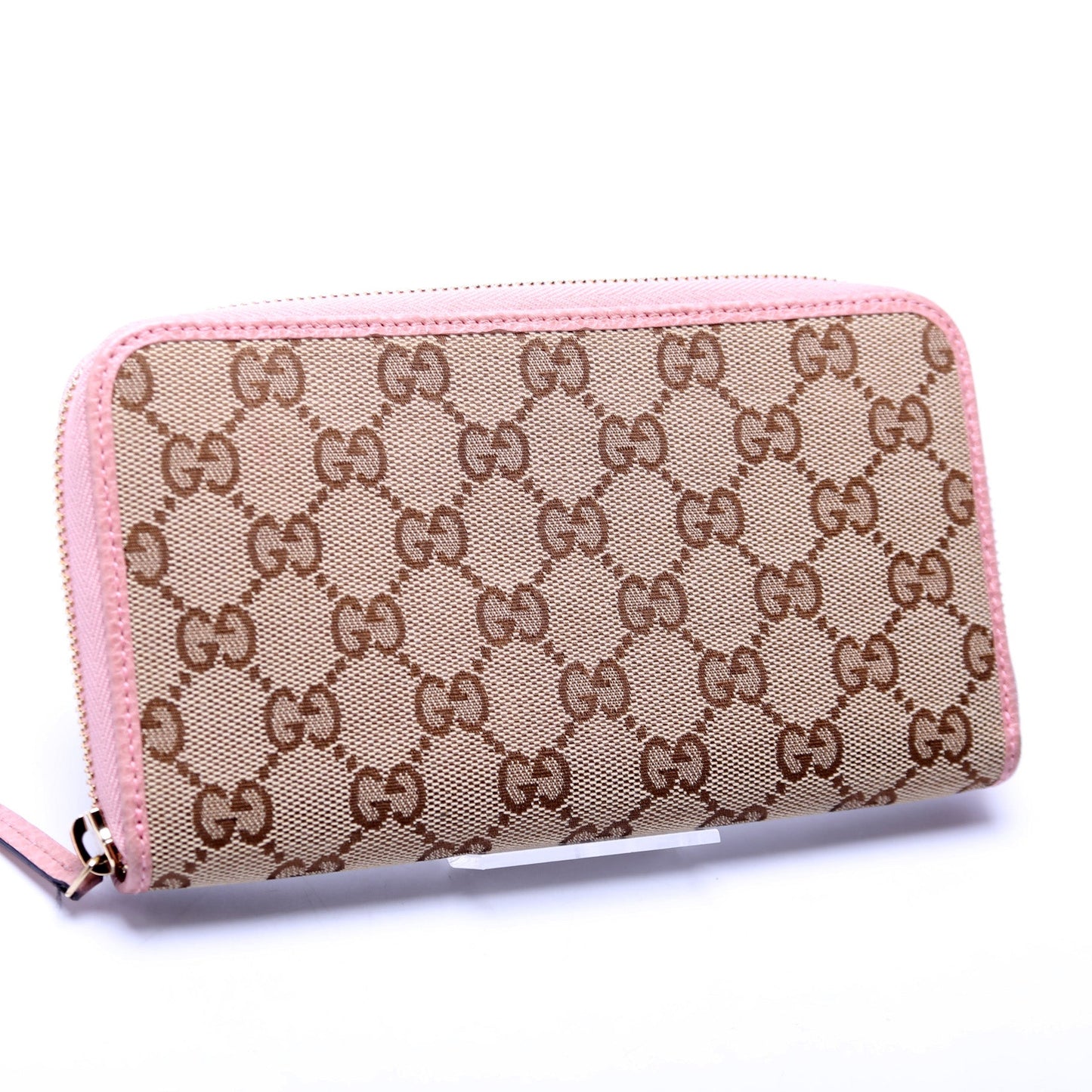 GG Canvas Zip Around Wallet