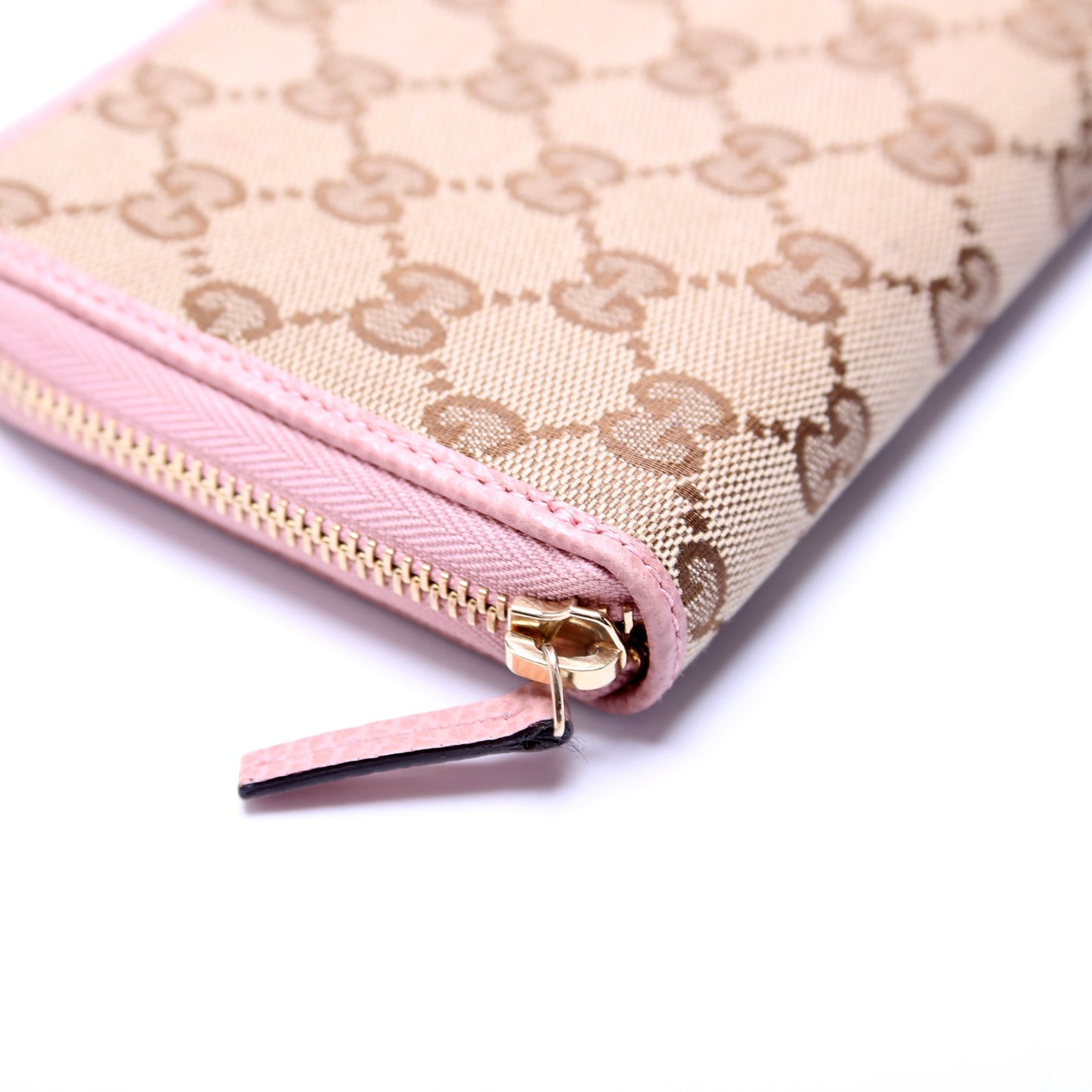 GG Canvas Zip Around Wallet