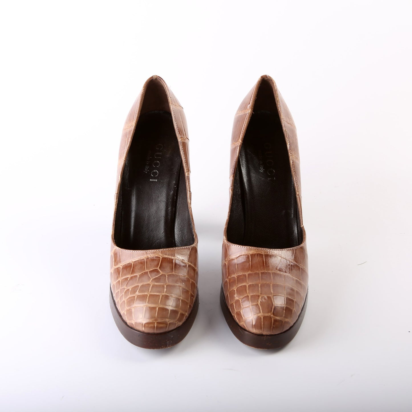 Gucci Platform Blockheel Pumps Size