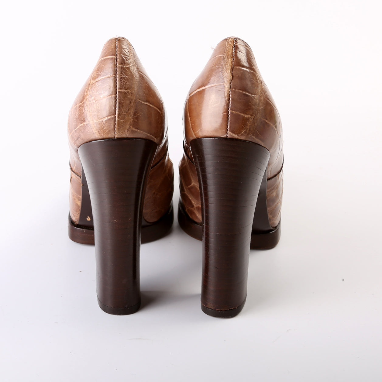 Gucci Platform Blockheel Pumps Size