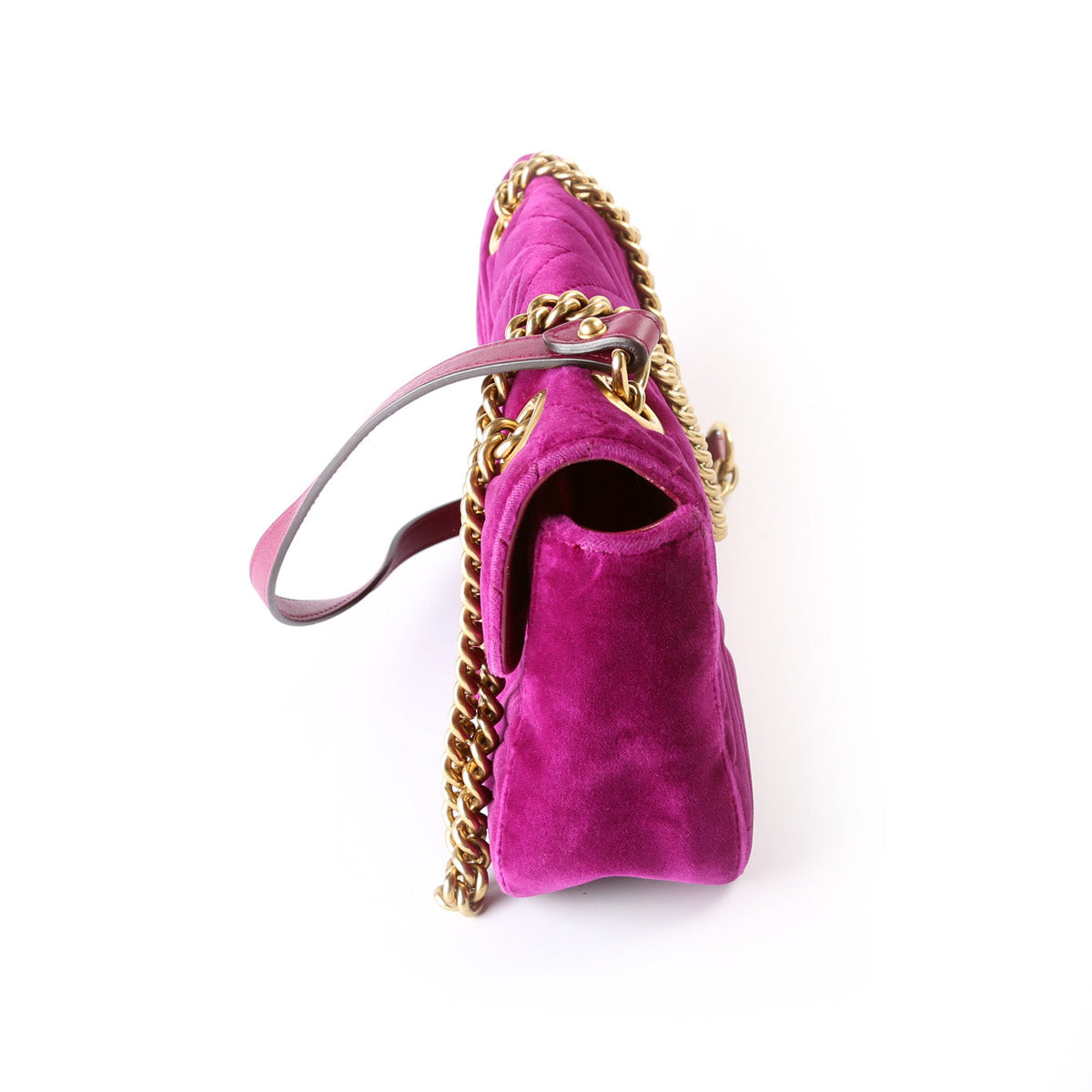 Marmont Shoulder Velvet Small Flap