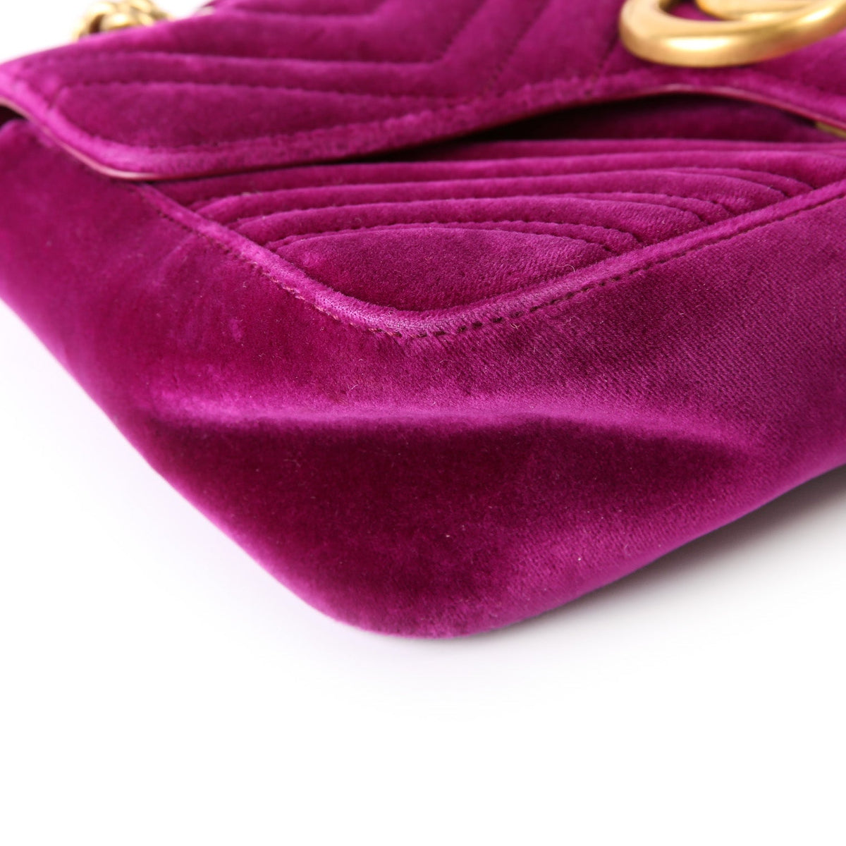 Marmont Shoulder Velvet Small Flap