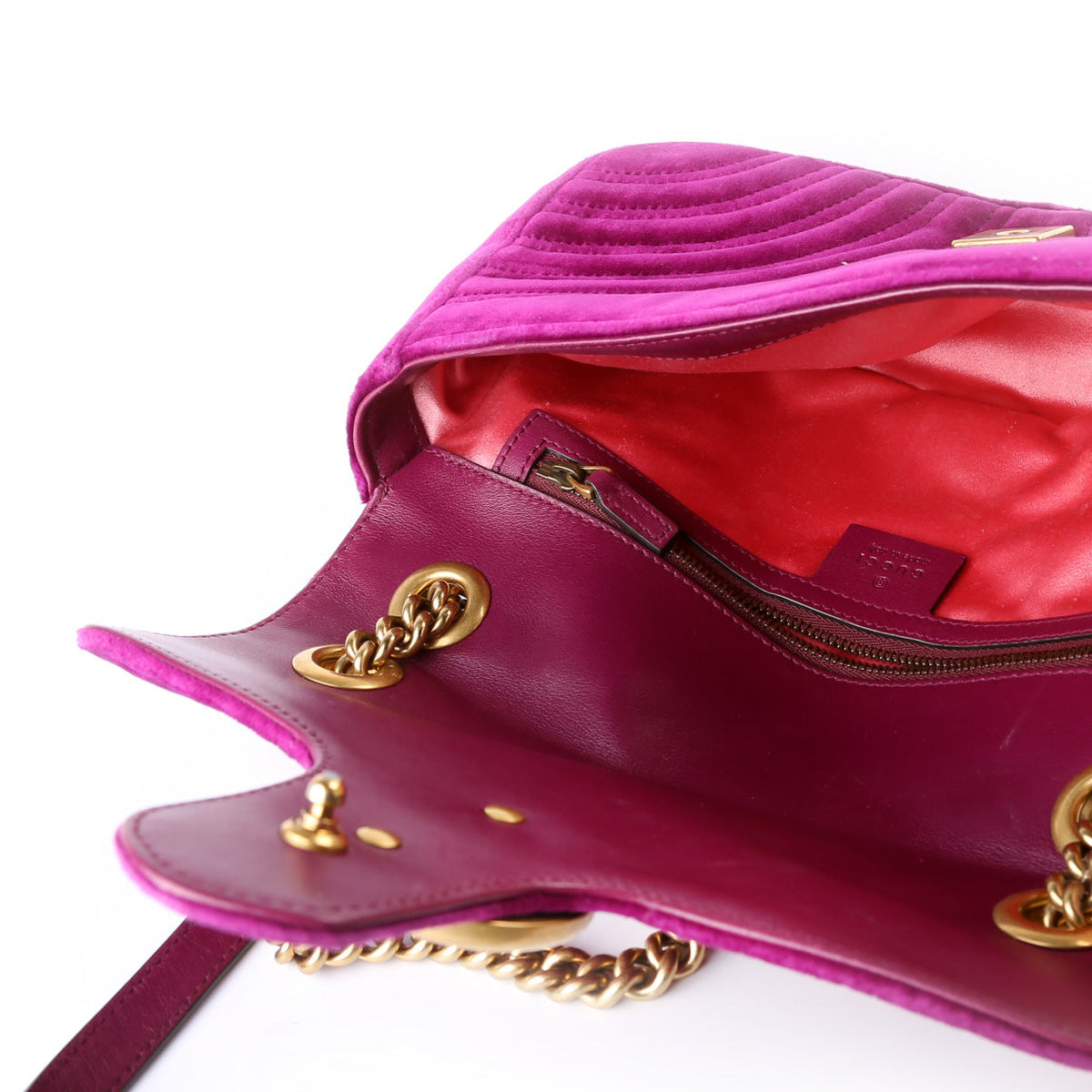 Marmont Shoulder Velvet Small Flap
