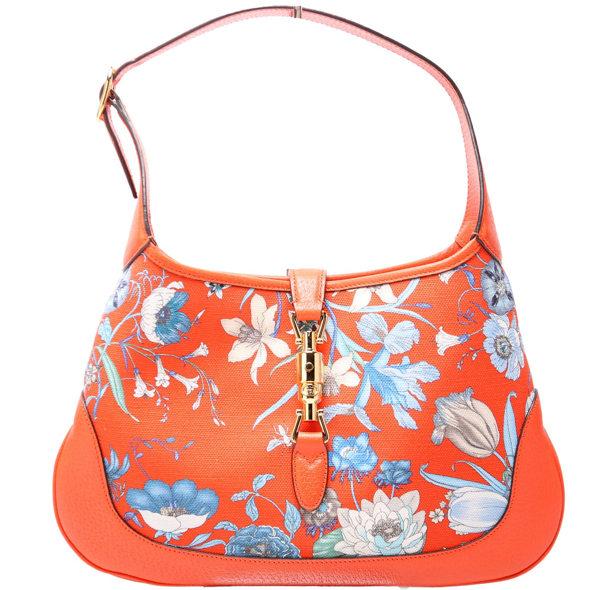 Jackie Medium Flora Canvas Hobo