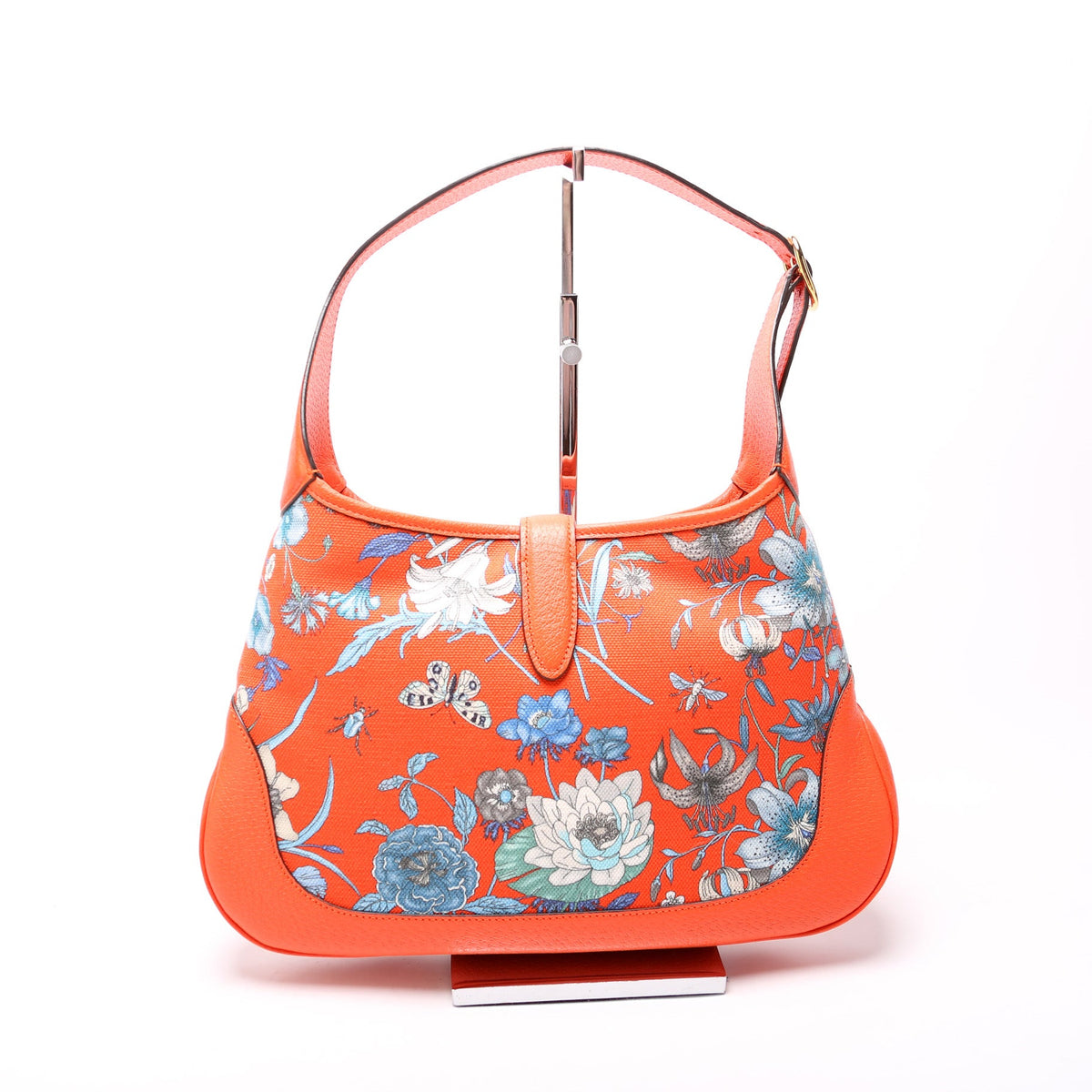 Jackie Medium Flora Canvas Hobo