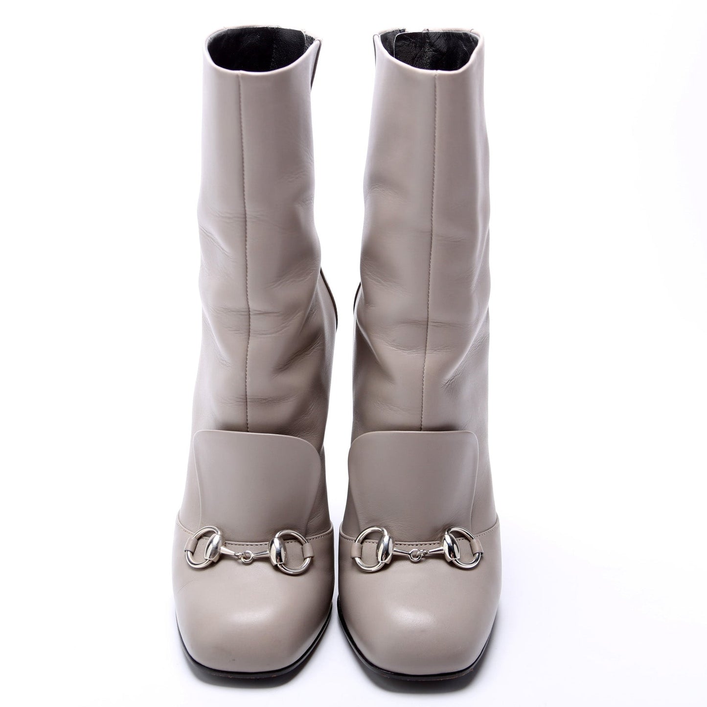 Gucci Leather Horsebit Booties Size .