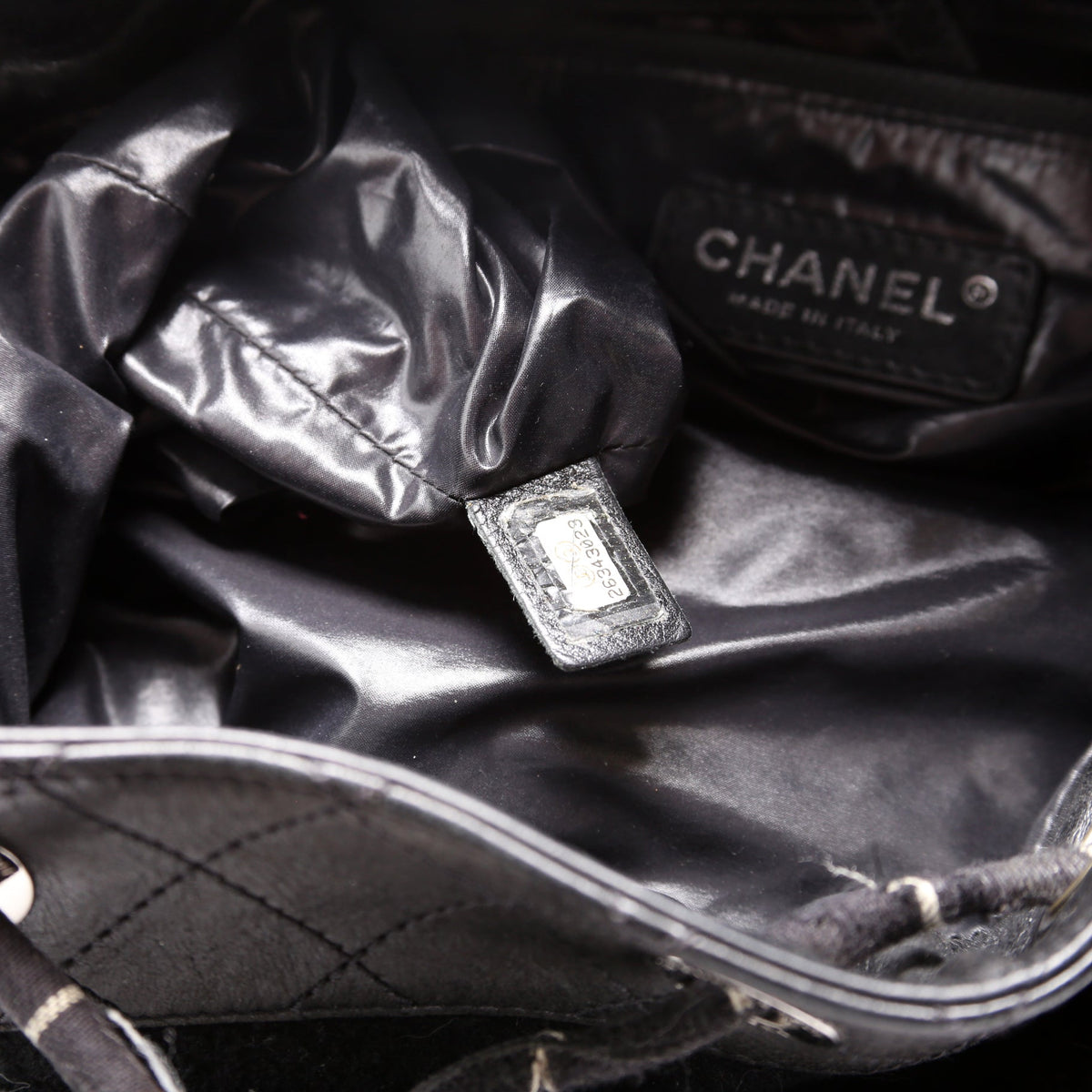 Paris-Hamburg Drawstring Bucket Bag Black