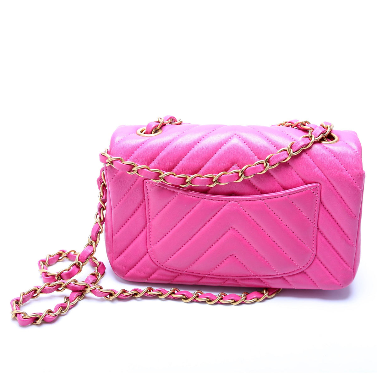 Classic Flap Mini Rectangle Lambskin 21M