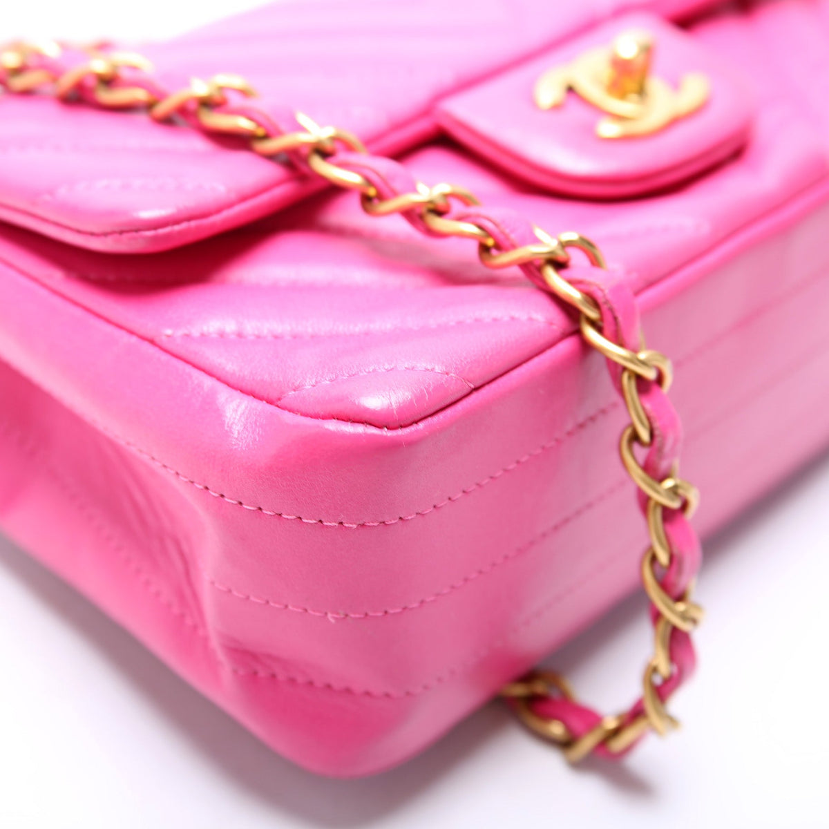 Classic Flap Mini Rectangle Lambskin 21M
