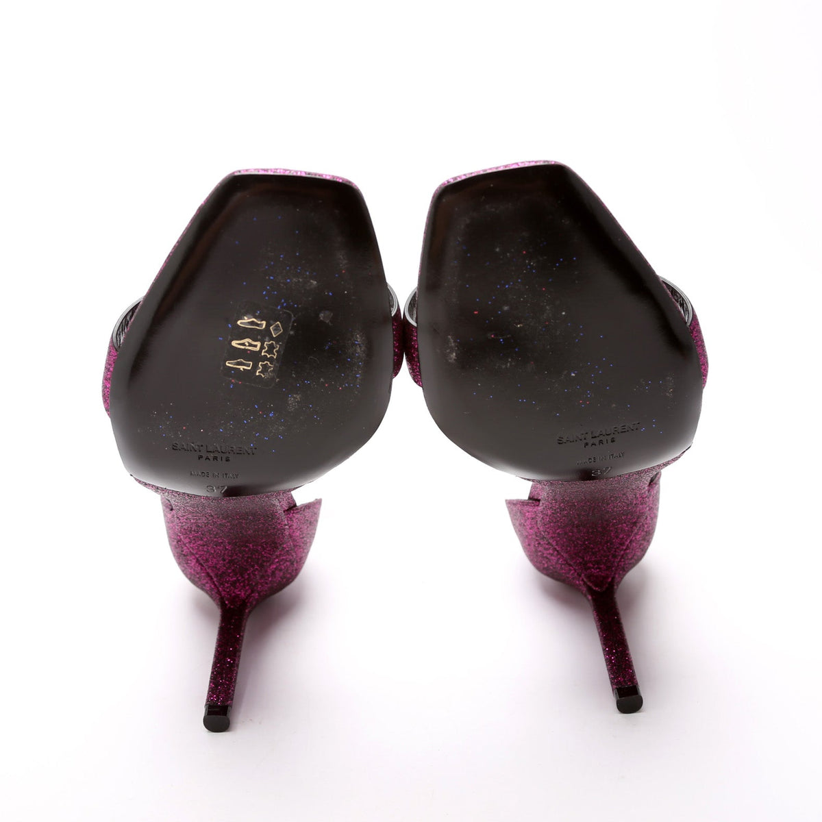 Amber Glitter Heels Size