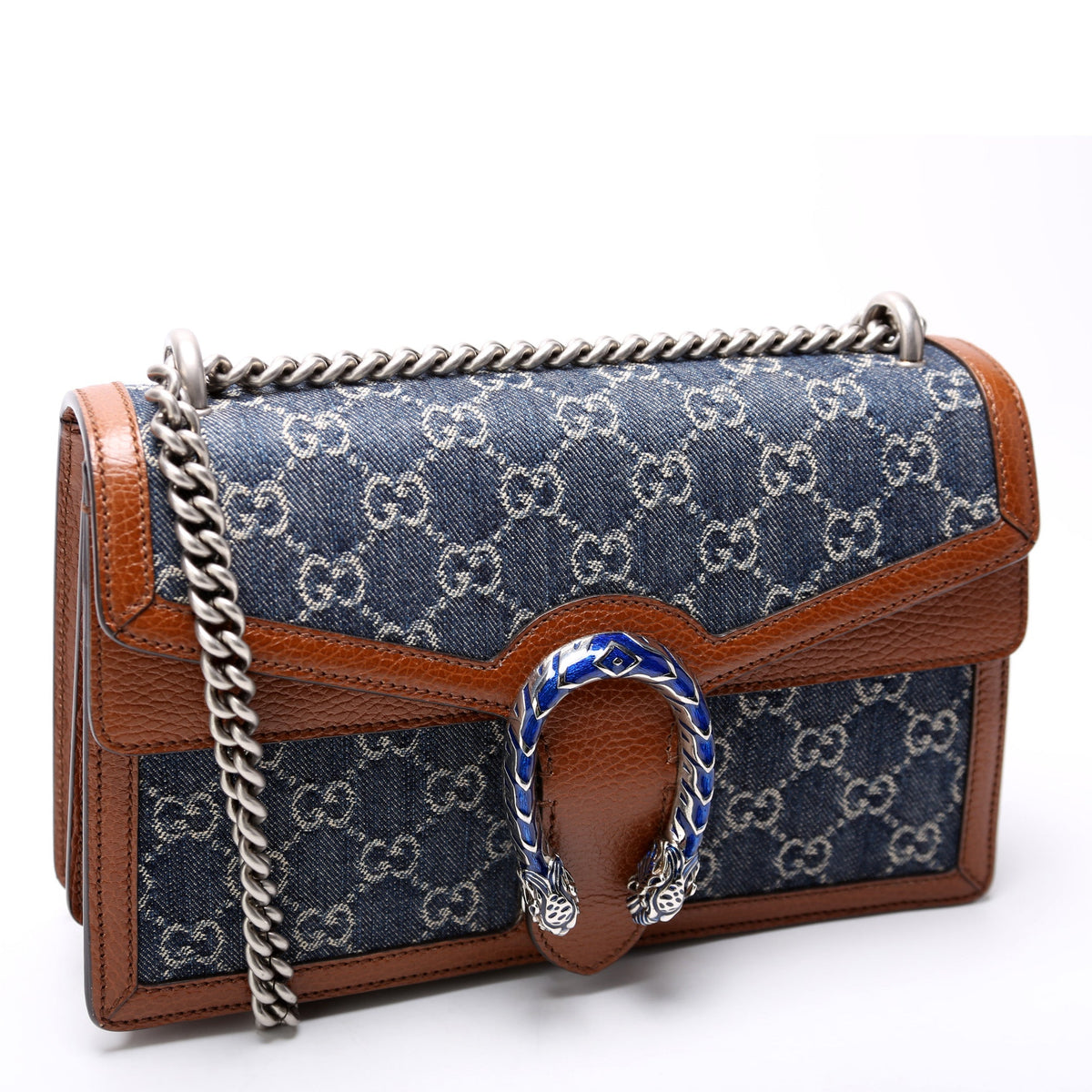 Dionysus GG Denim Shoulder Small