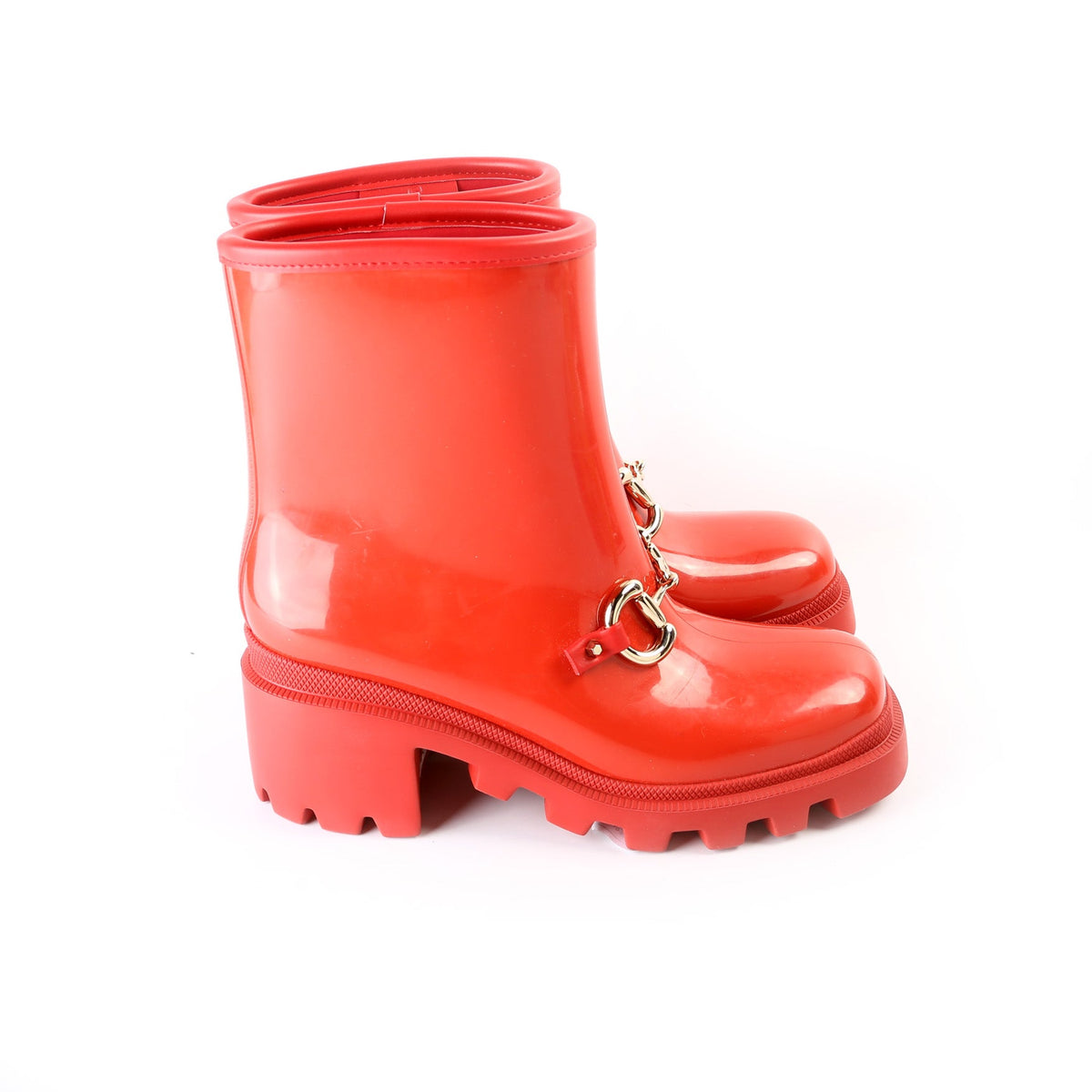 Horsebit Rubber Boots Size