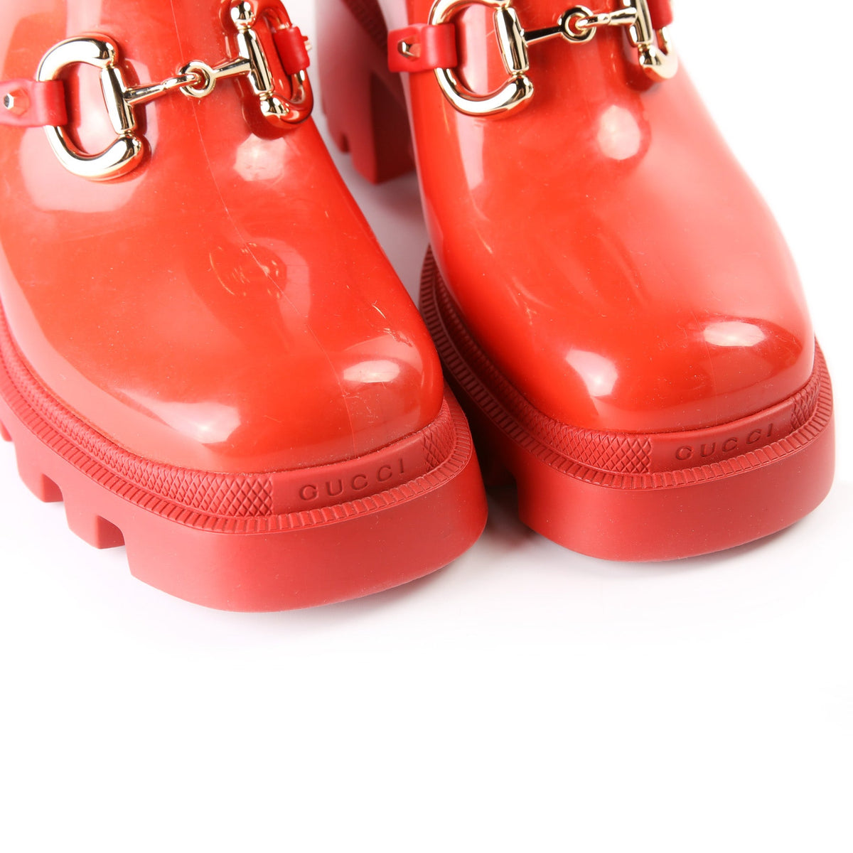 Horsebit Rubber Boots Size