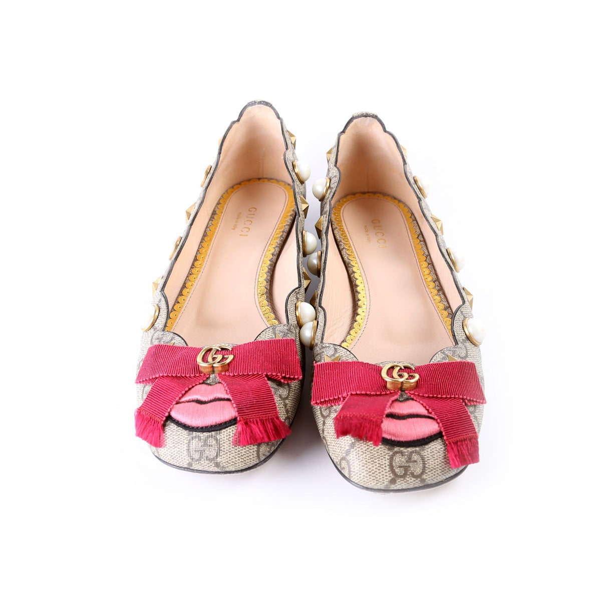 GG Bow Ballet Flats Size .