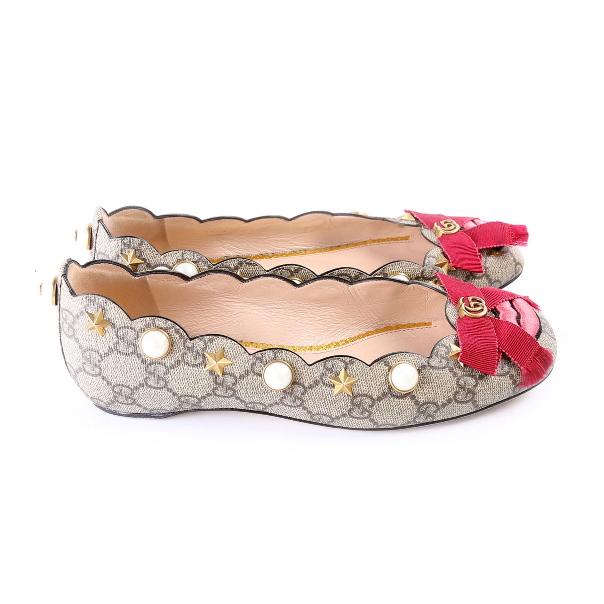 GG Bow Ballet Flats Size .