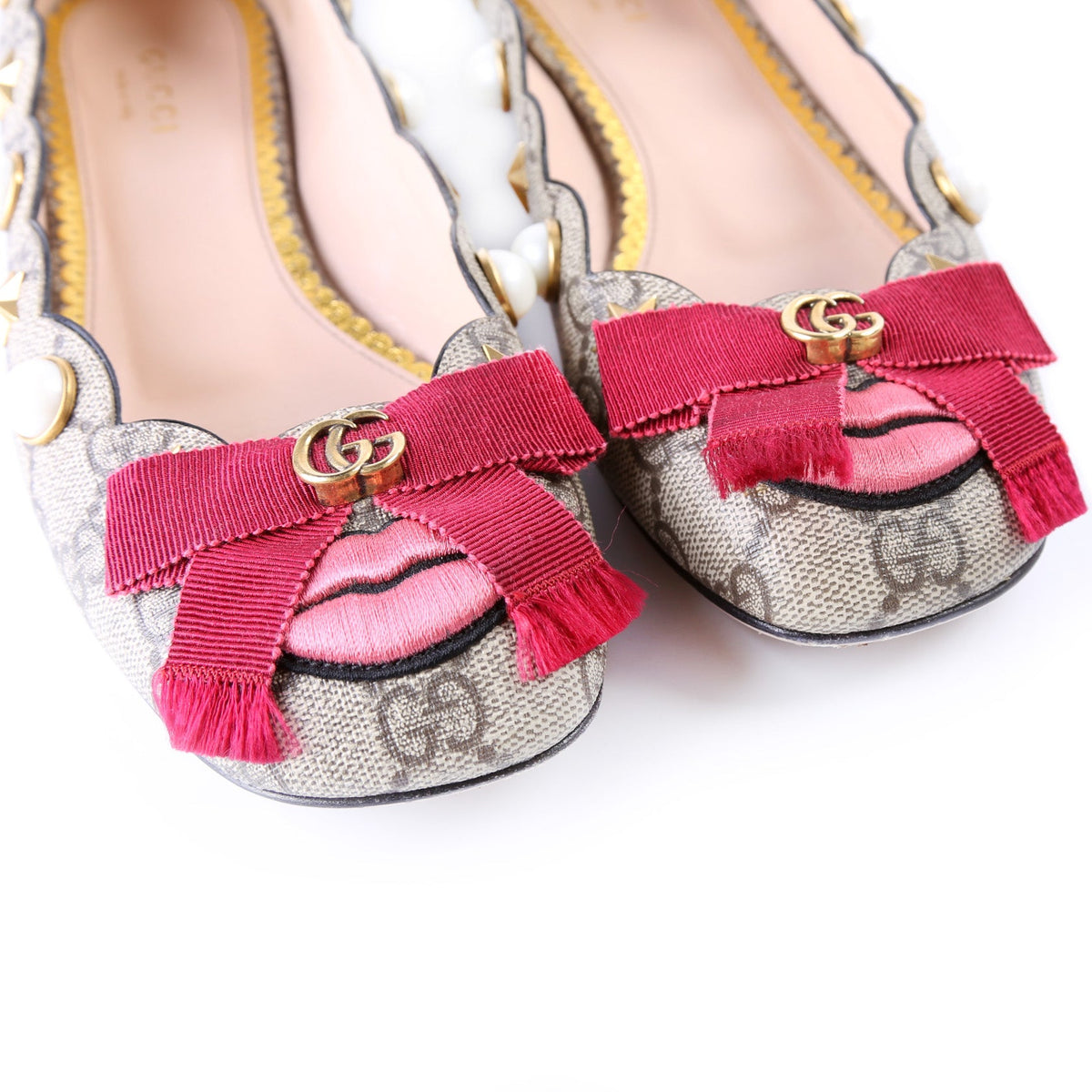 GG Bow Ballet Flats Size .