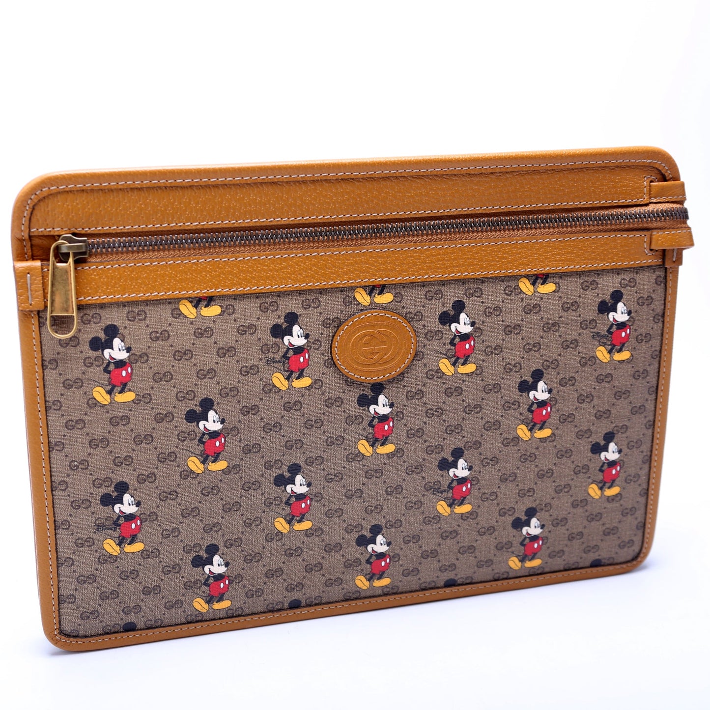 Gucci  Gucci X Disney GG Supreme Mickey Mouse Zip Pouch