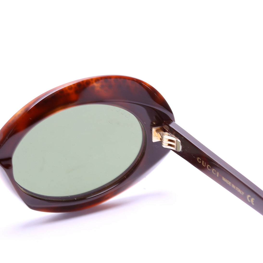 Gucci GGS Crystal Oval Acetate Sunglasses