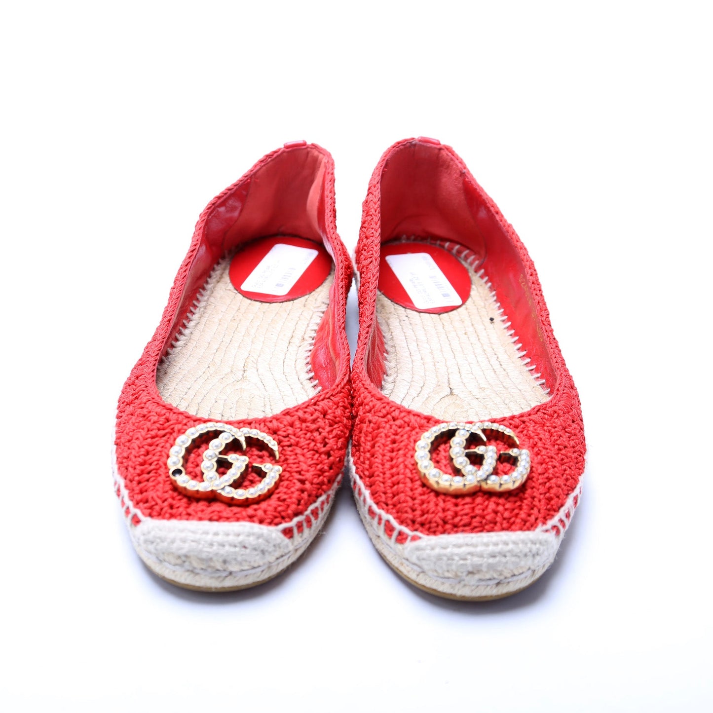 Gucci GG Pearl Espadrilles Size
