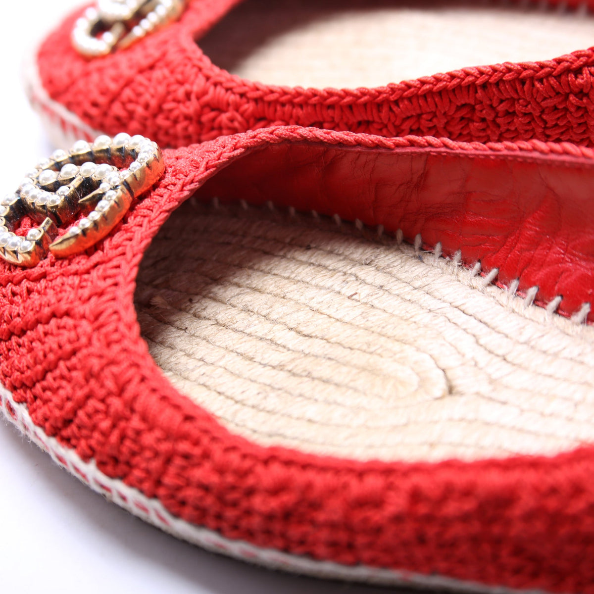 GG Pearl Espadrilles Size