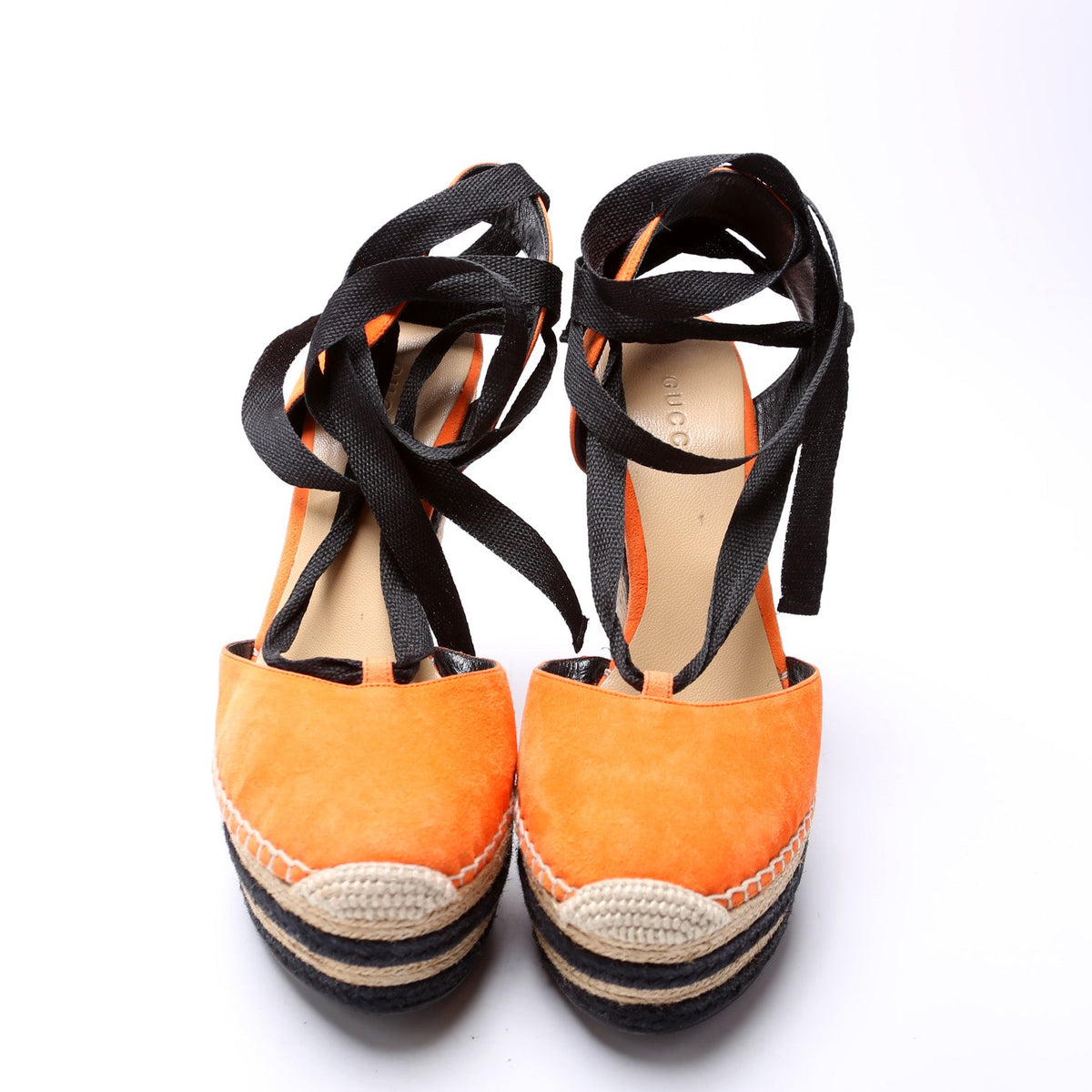 Suede Espadrille Wedges Size