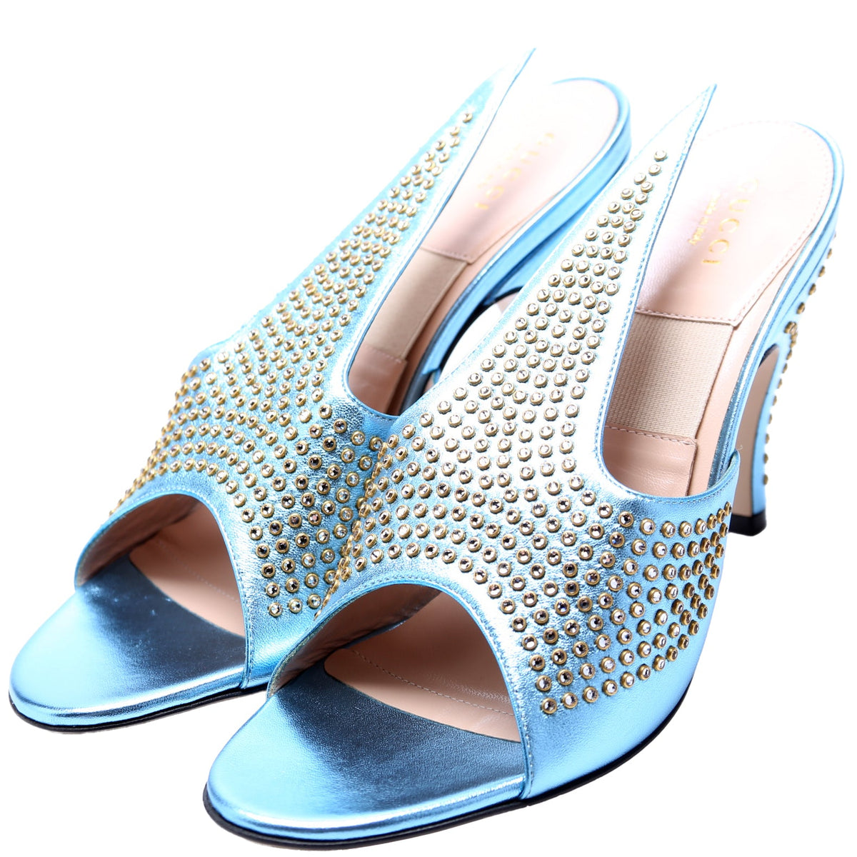 Studded Leather Pumps Size