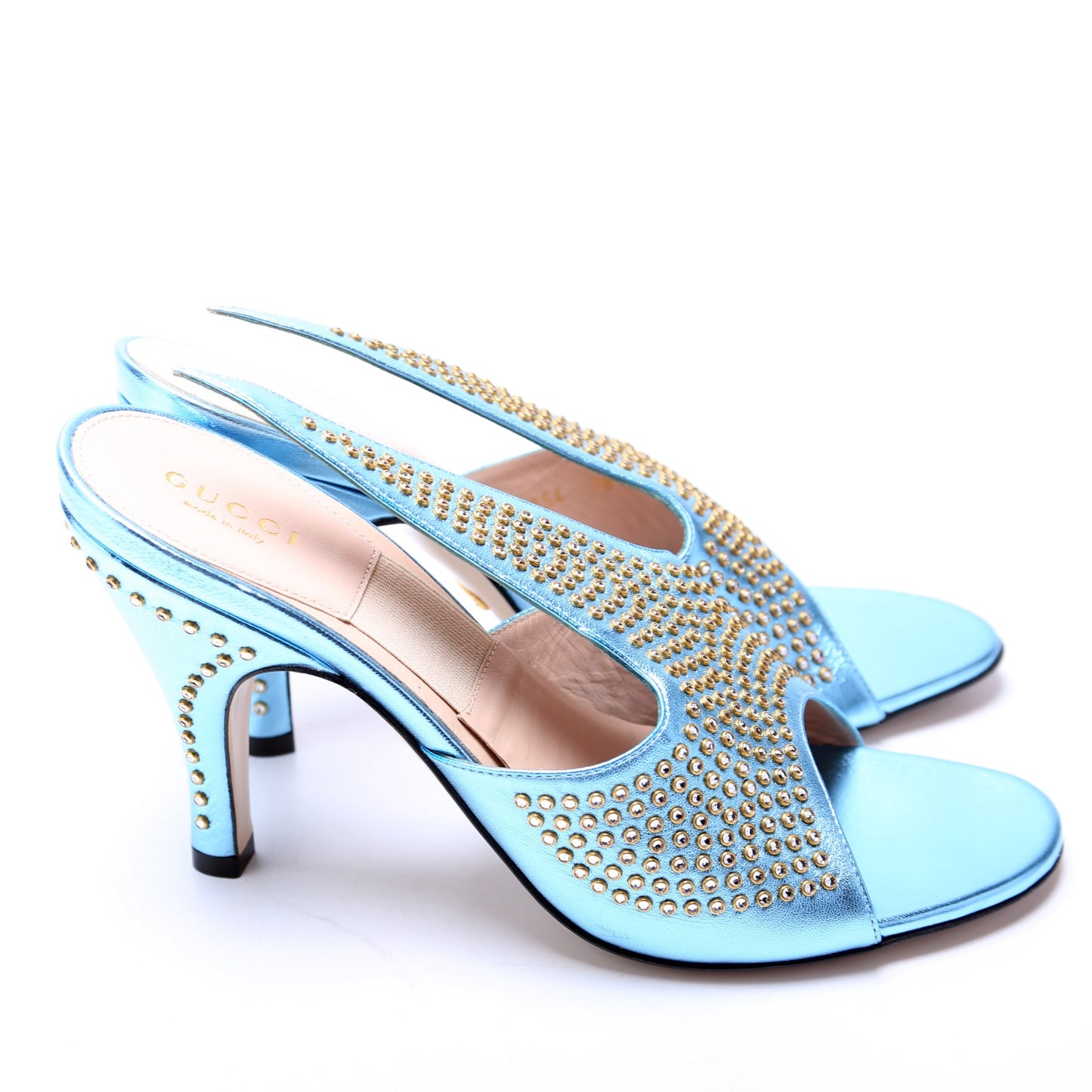 Gucci Studded Leather Pumps Size