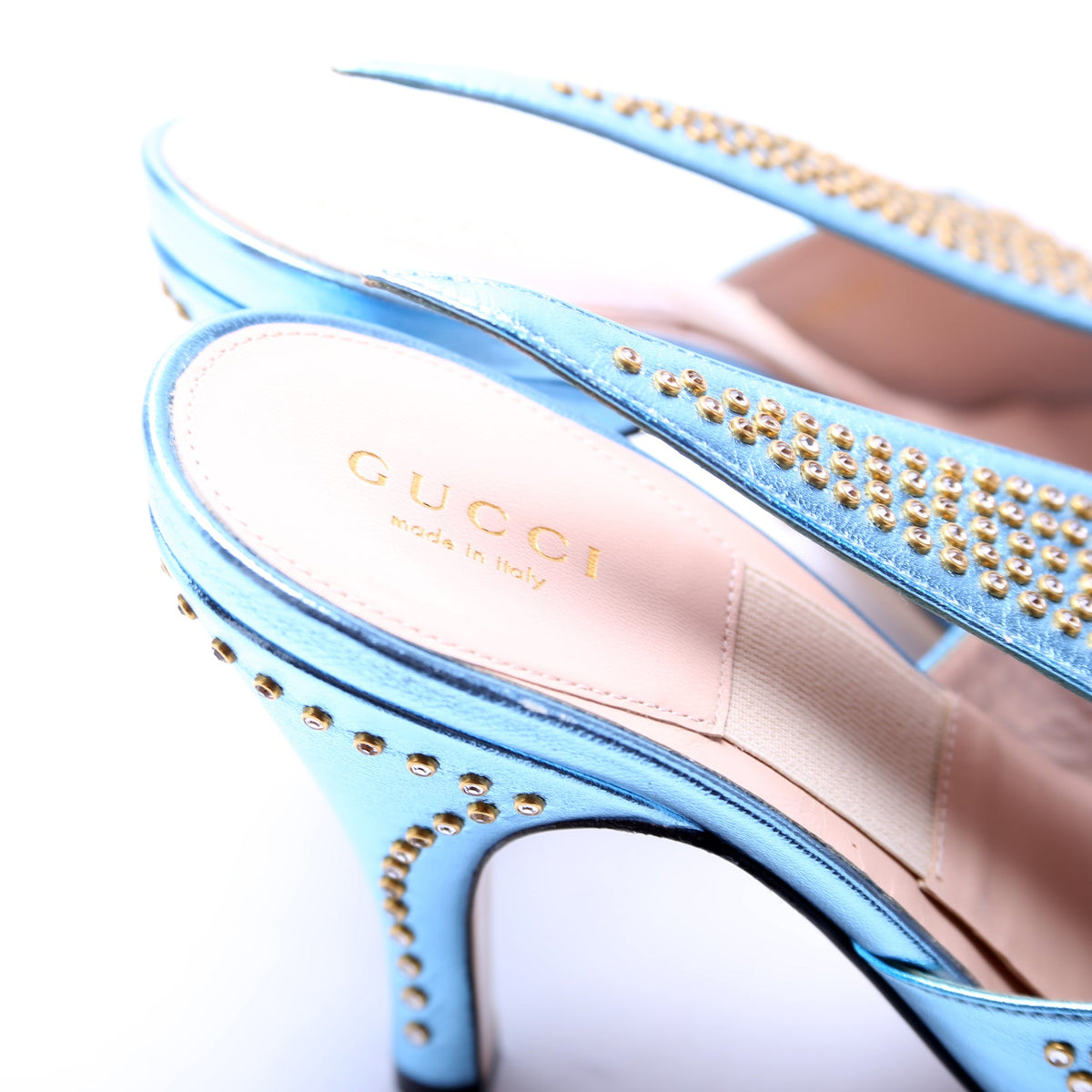 Studded Leather Pumps Size