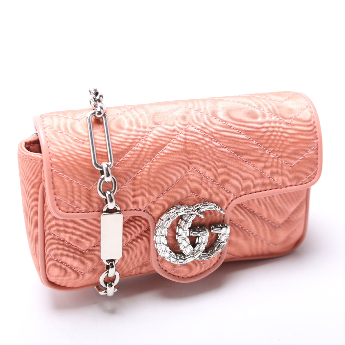 Marmont Rhinestone Moire Mini Belt Bag
