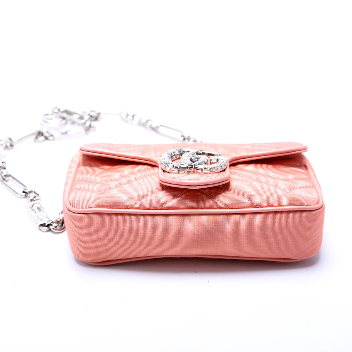 Marmont Rhinestone Moire Mini Belt Bag
