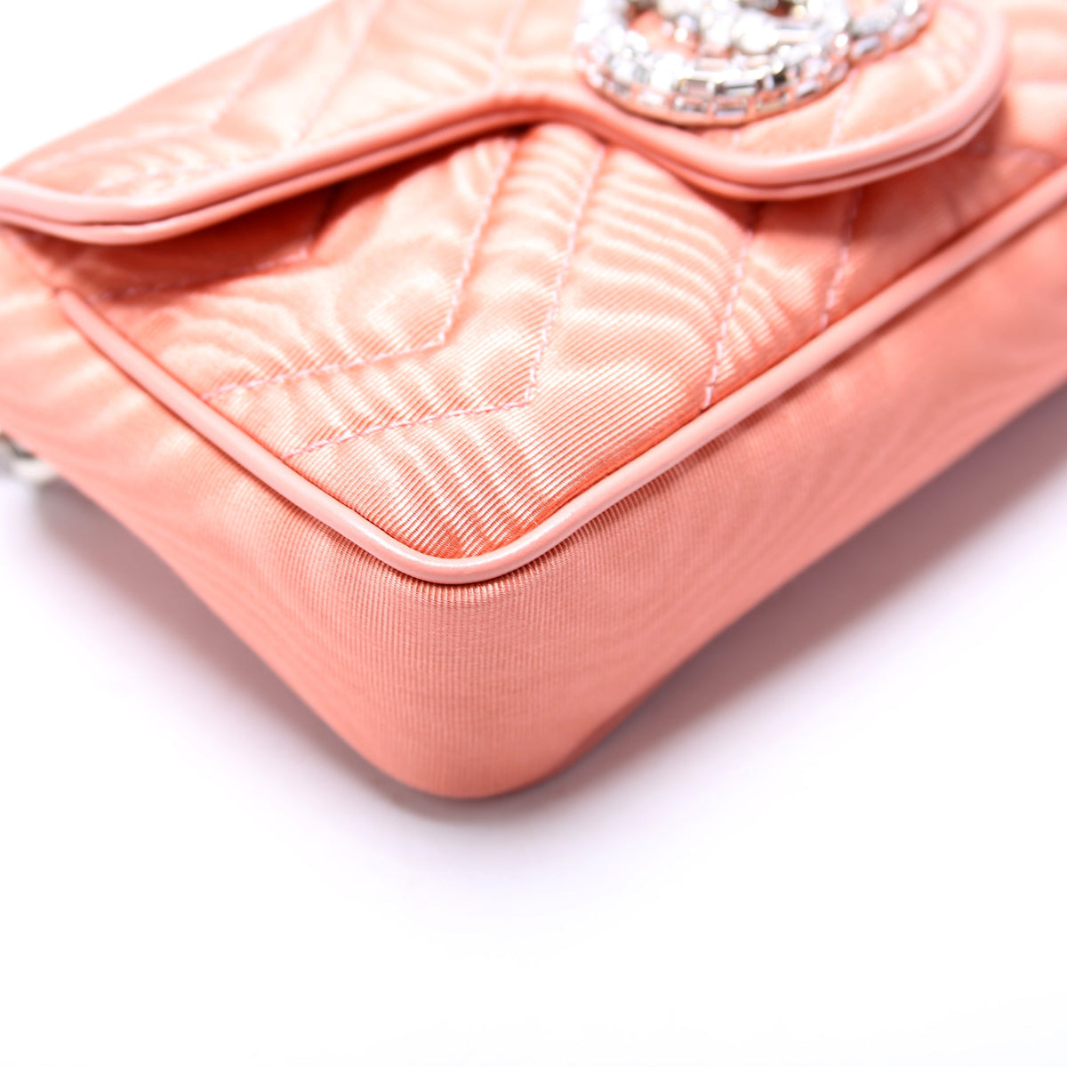 Marmont Rhinestone Moire Mini Belt Bag