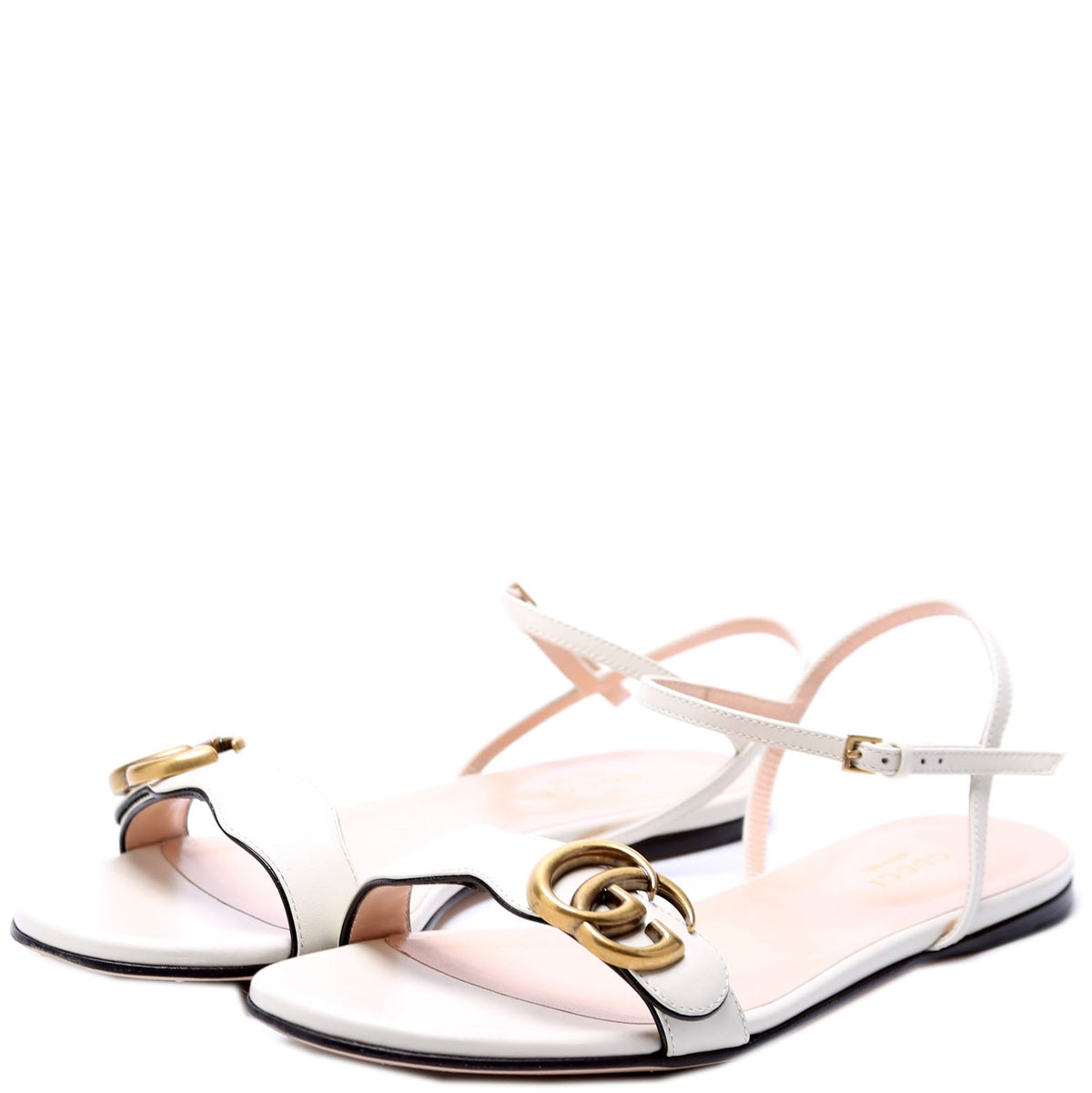 Marmont Ankle Strap Flat Sandals Size