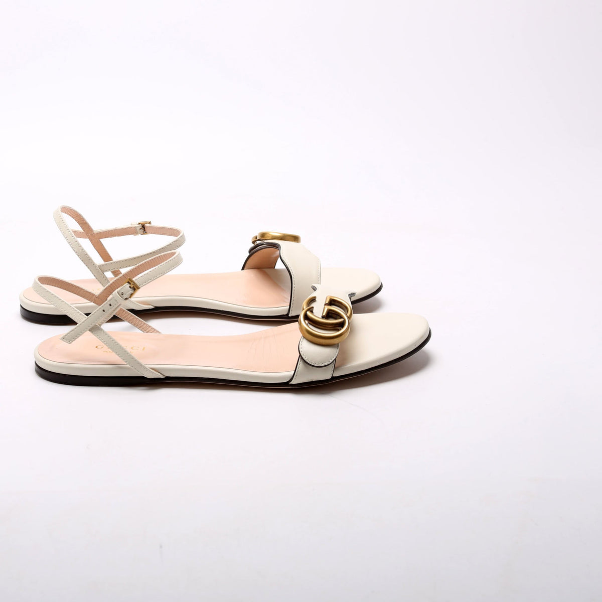 Marmont Ankle Strap Flat Sandals Size