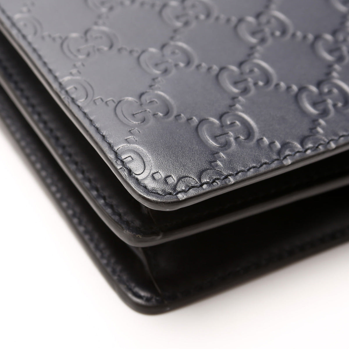 GG Leather Double Zip Messenger