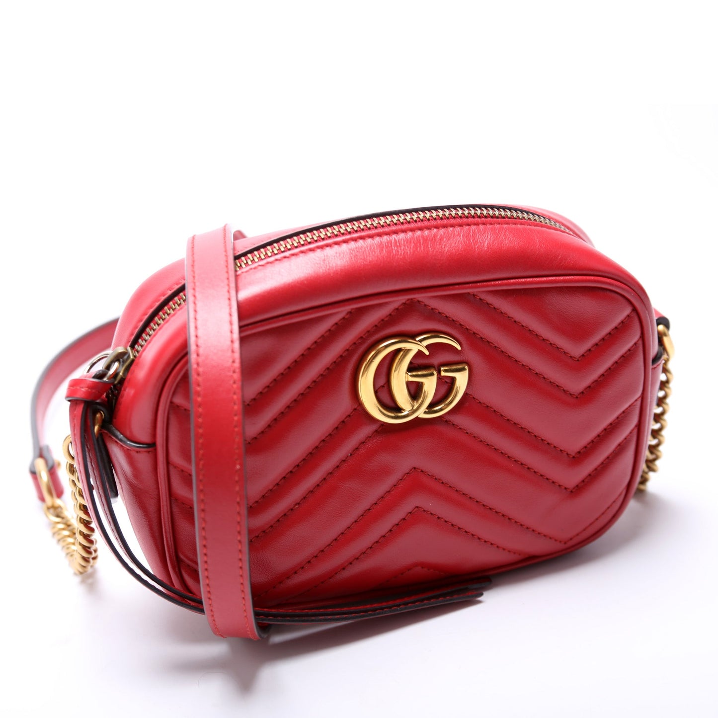 Gucci Marmont Mini Camera Bag  Red